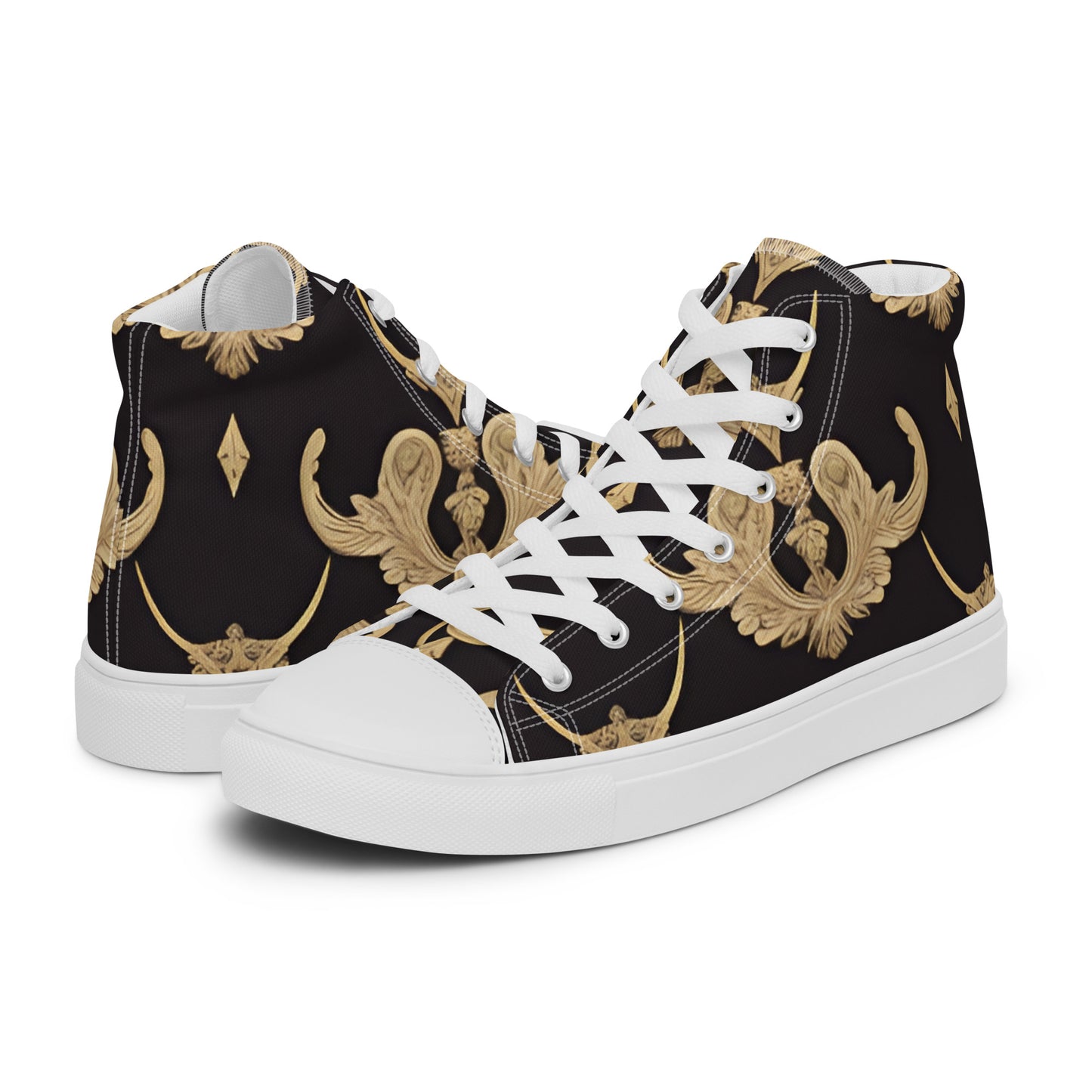 Men’s high top canvas shoes