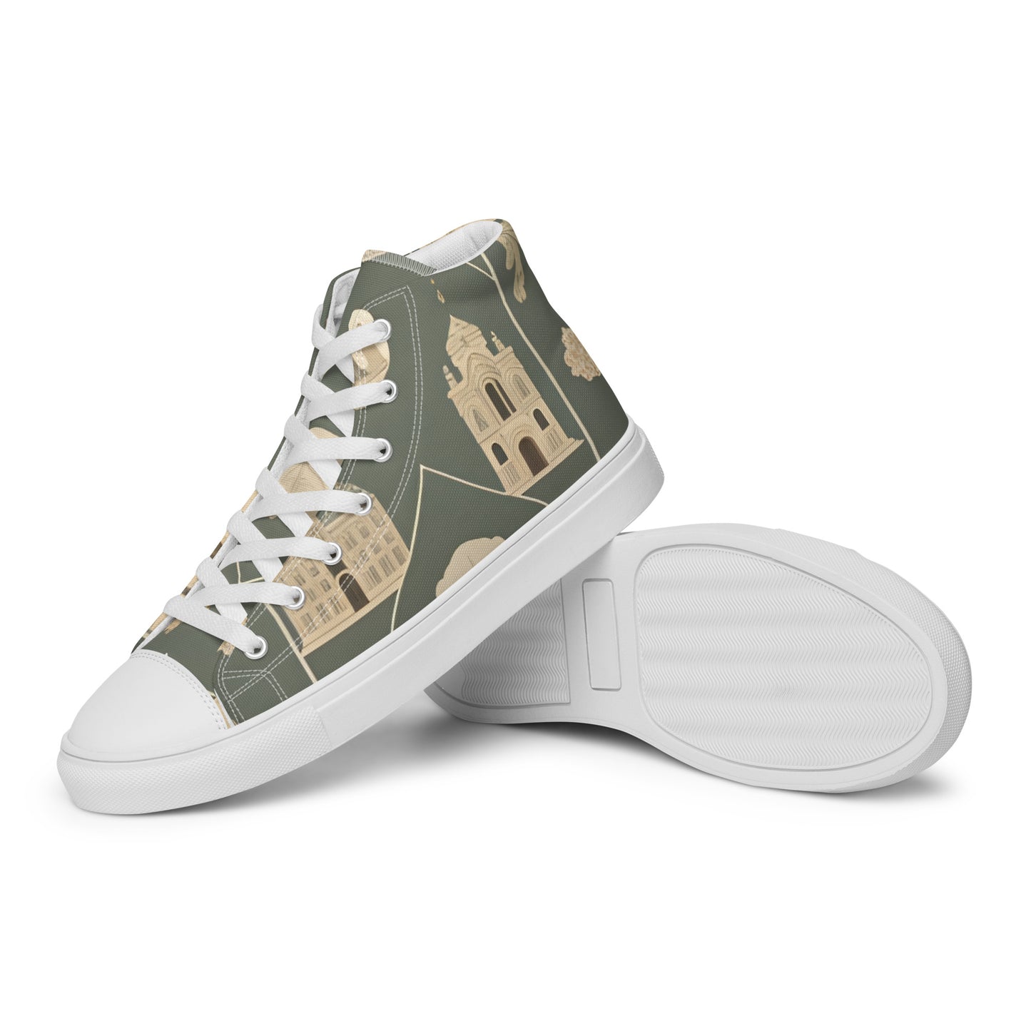 Men’s high top canvas shoes