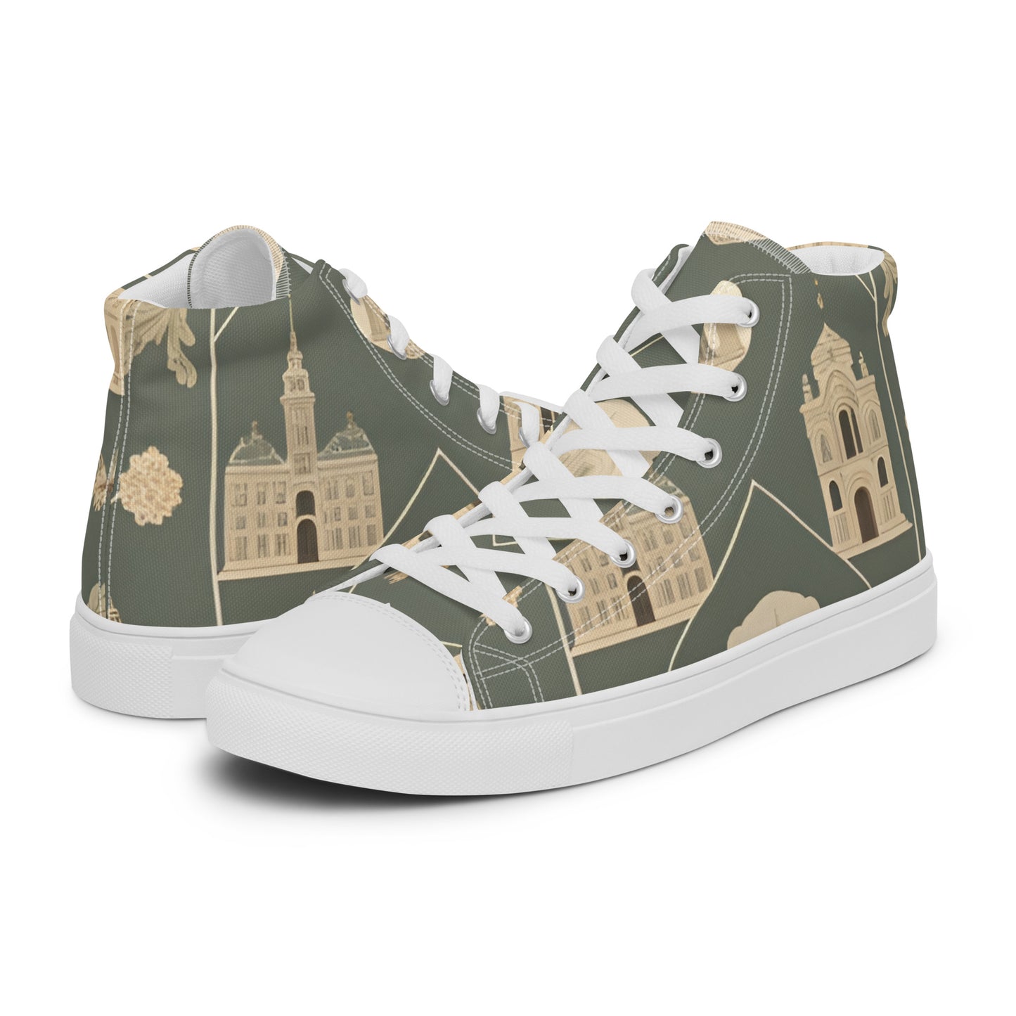 Men’s high top canvas shoes