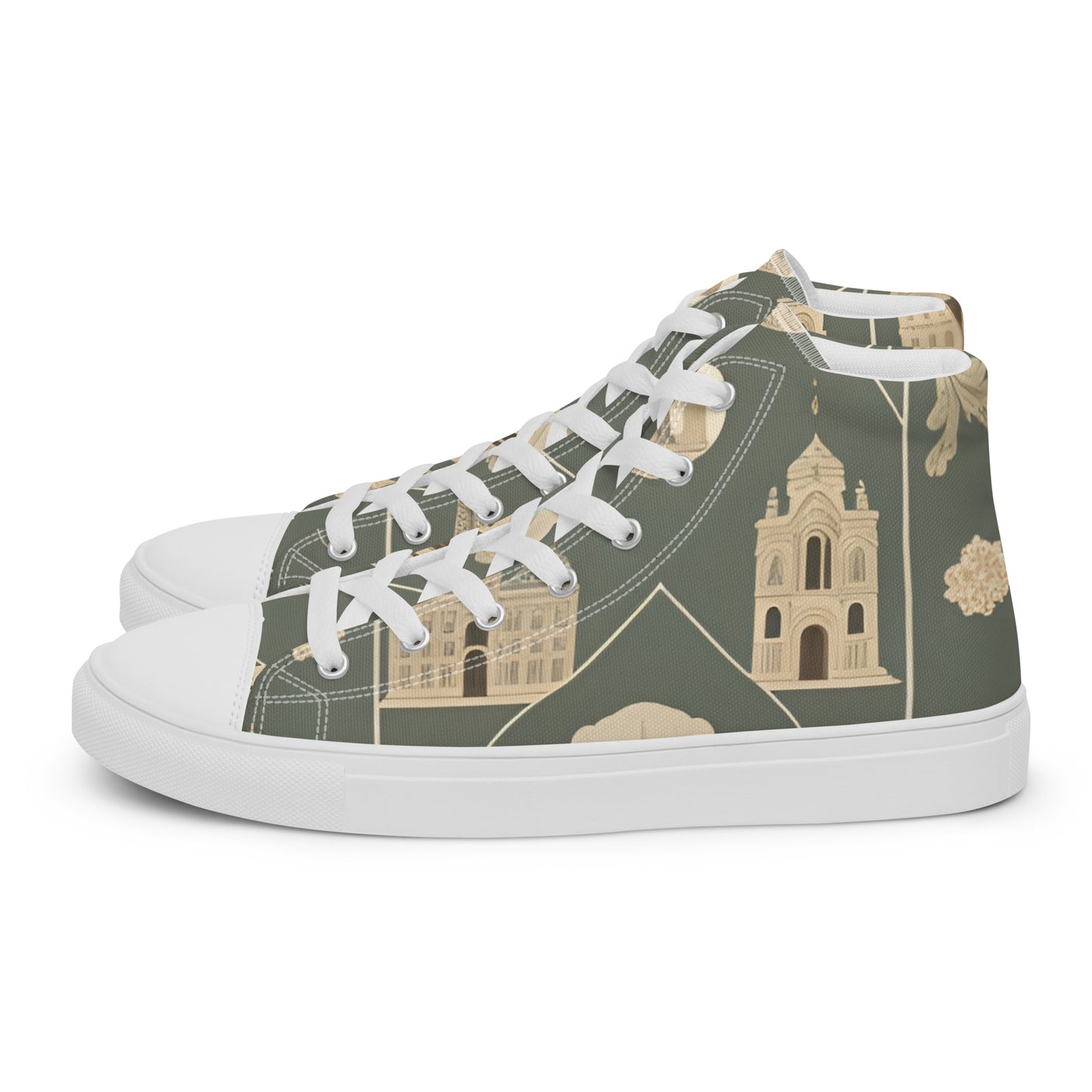 Men’s high top canvas shoes