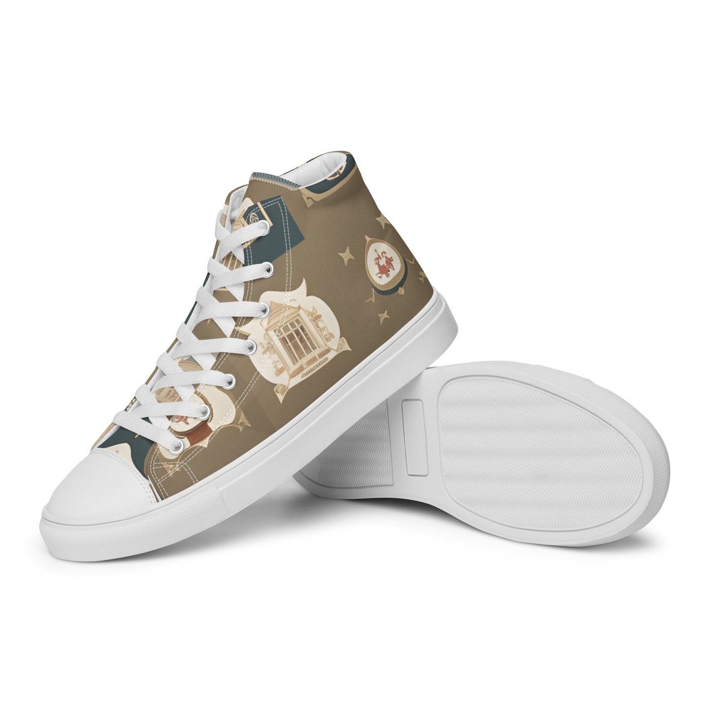 Men’s high top canvas shoes