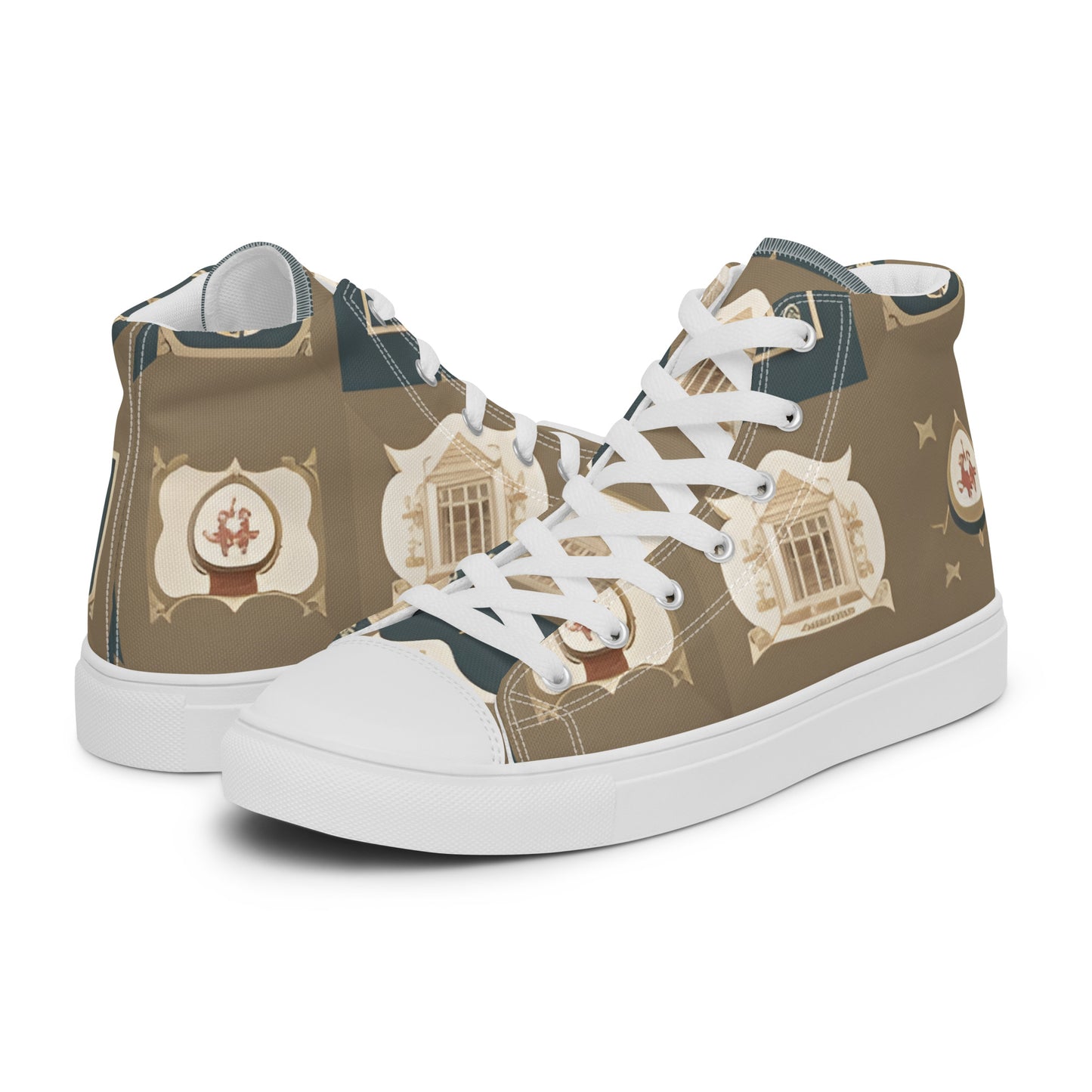 Men’s high top canvas shoes