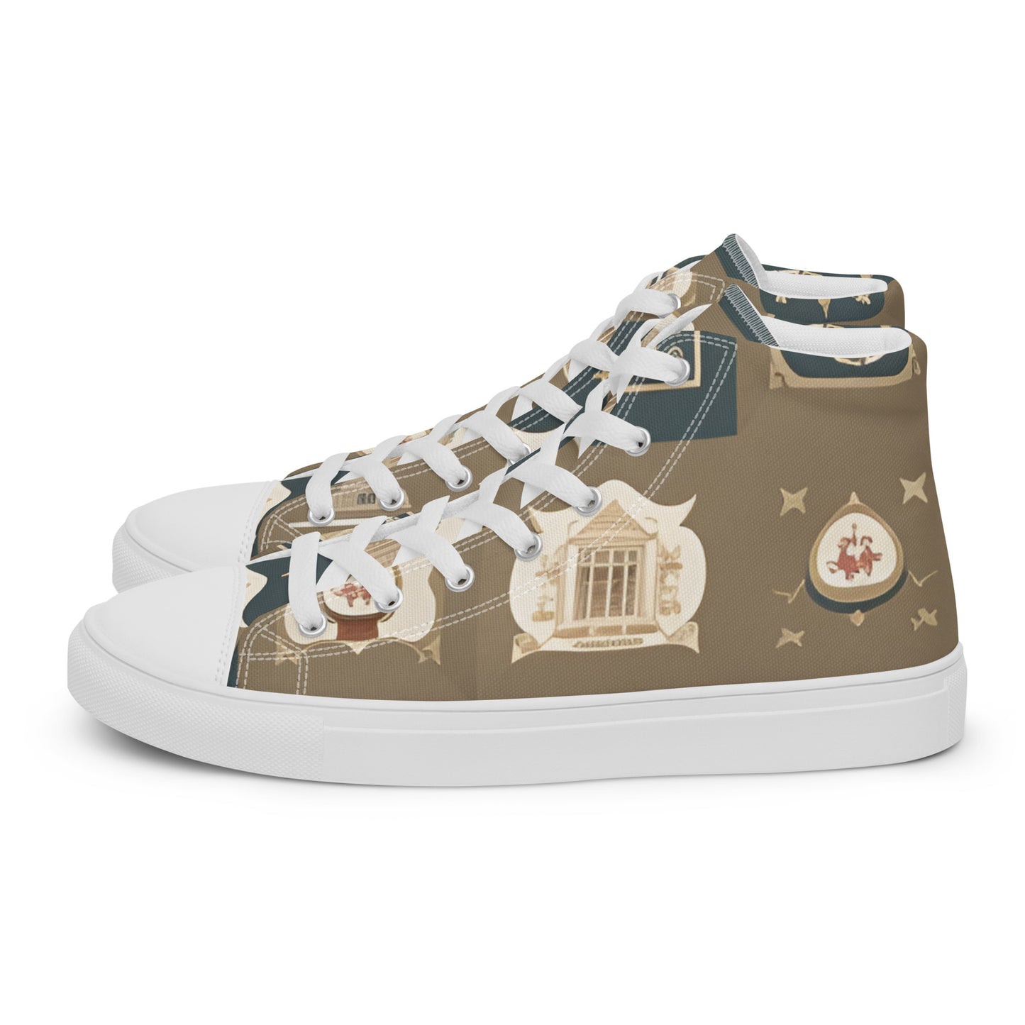 Men’s high top canvas shoes