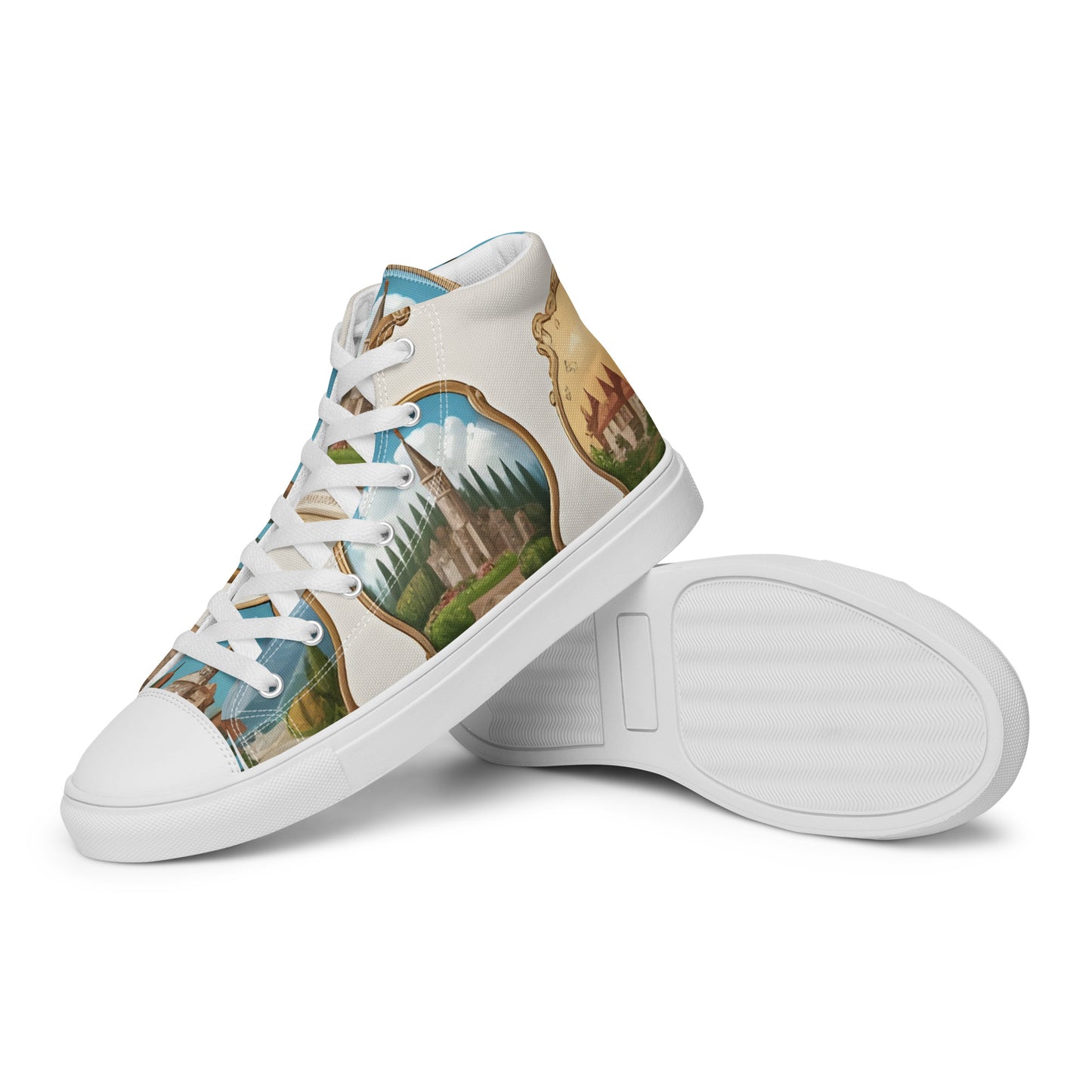 Men’s high top canvas shoes