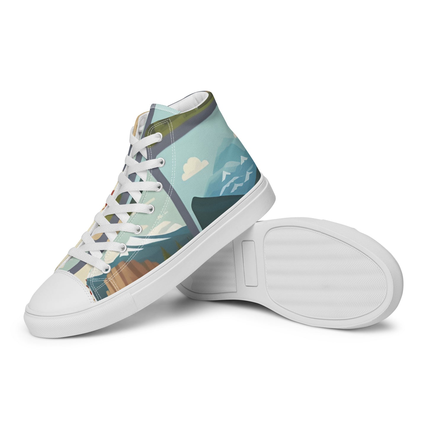 Men’s high top canvas shoes