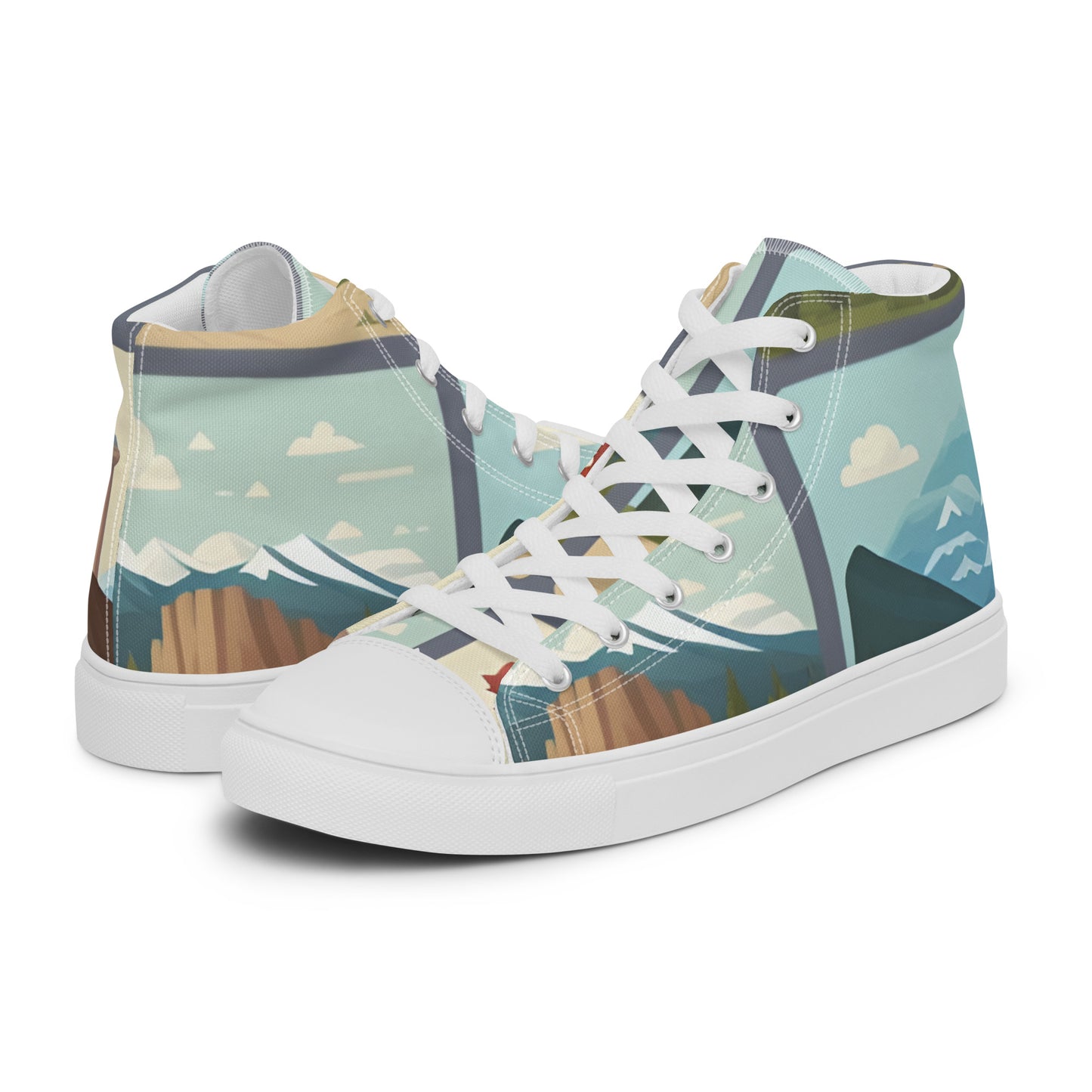 Men’s high top canvas shoes