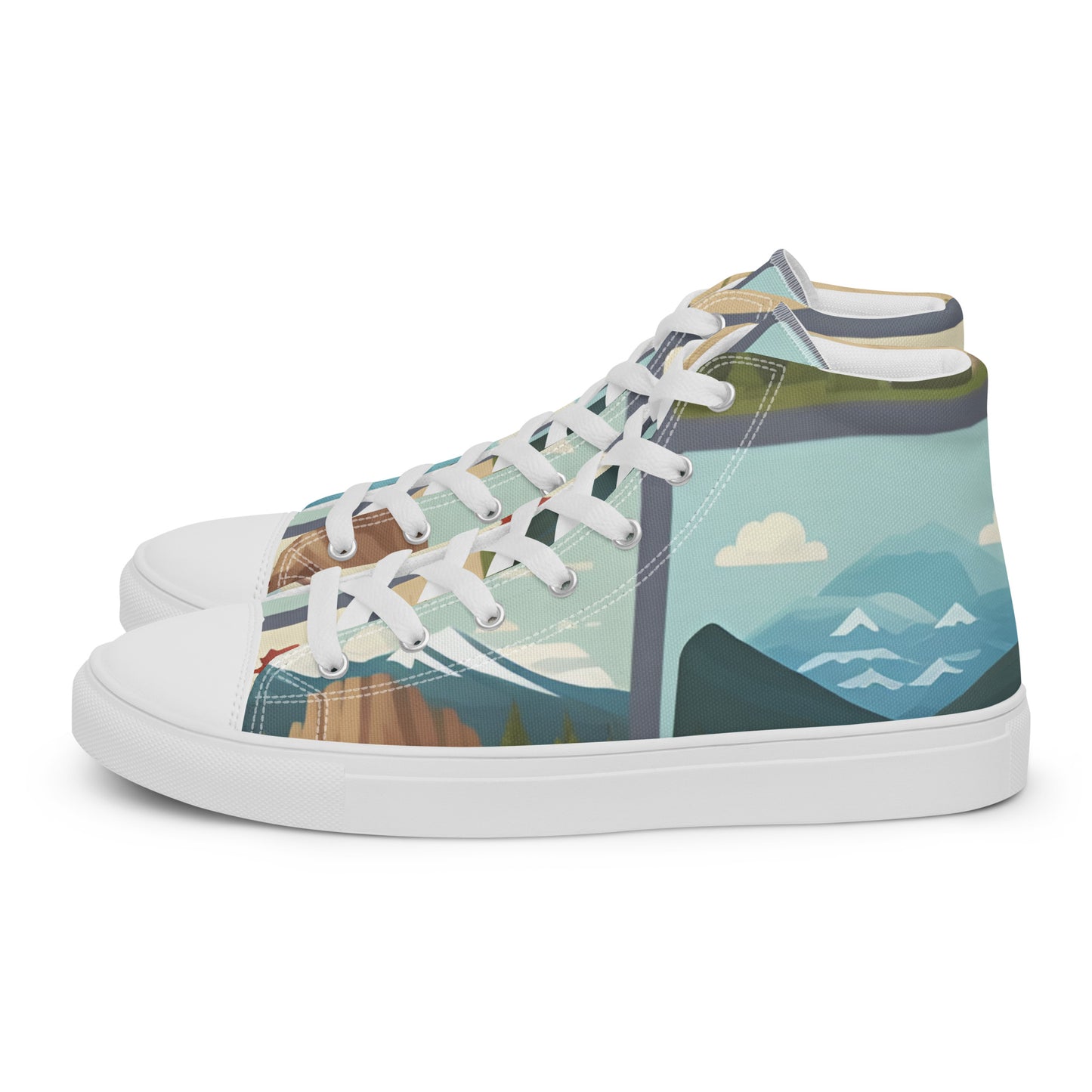 Men’s high top canvas shoes