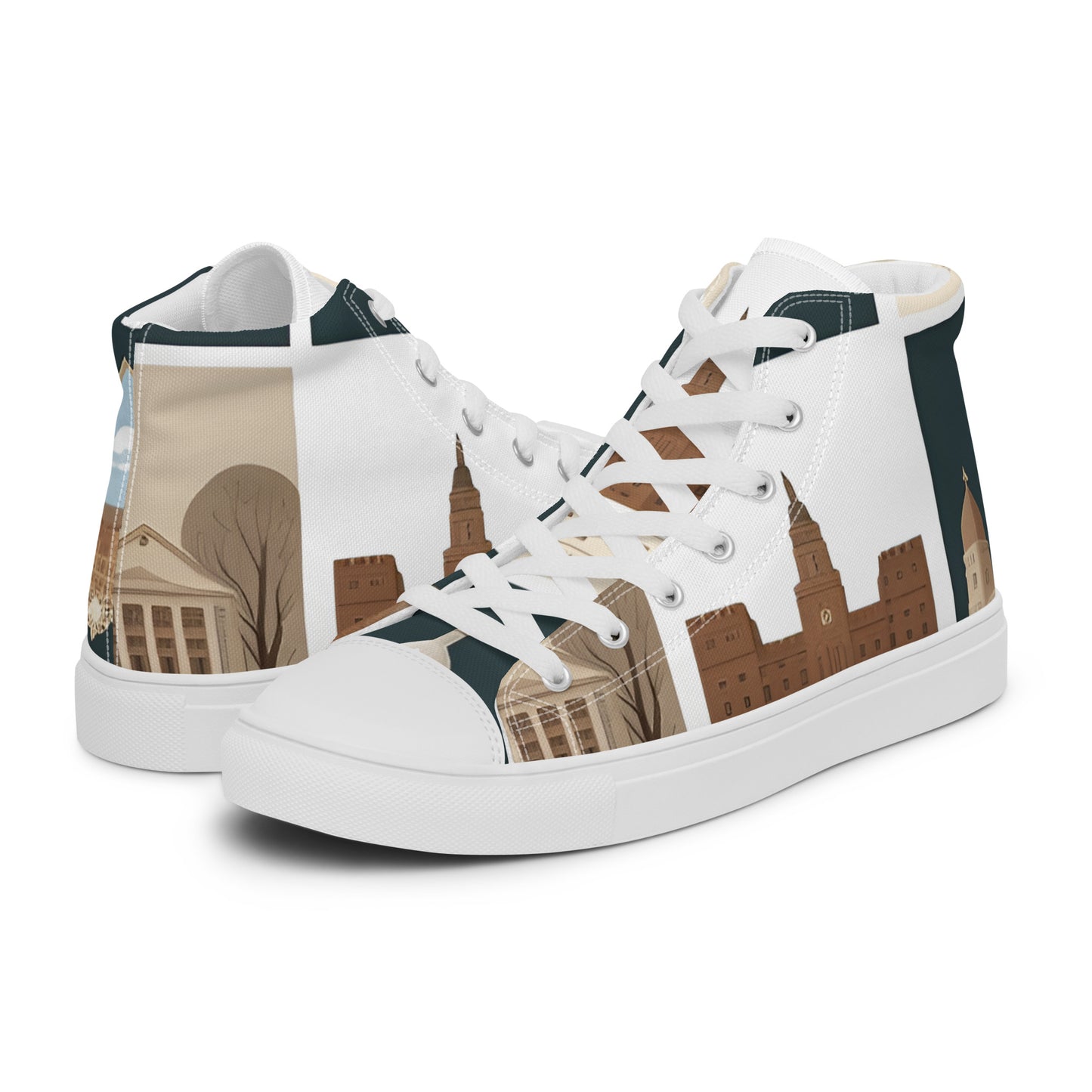 Men’s high top canvas shoes