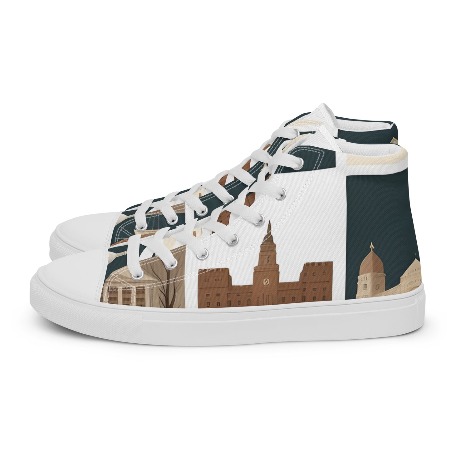 Men’s high top canvas shoes