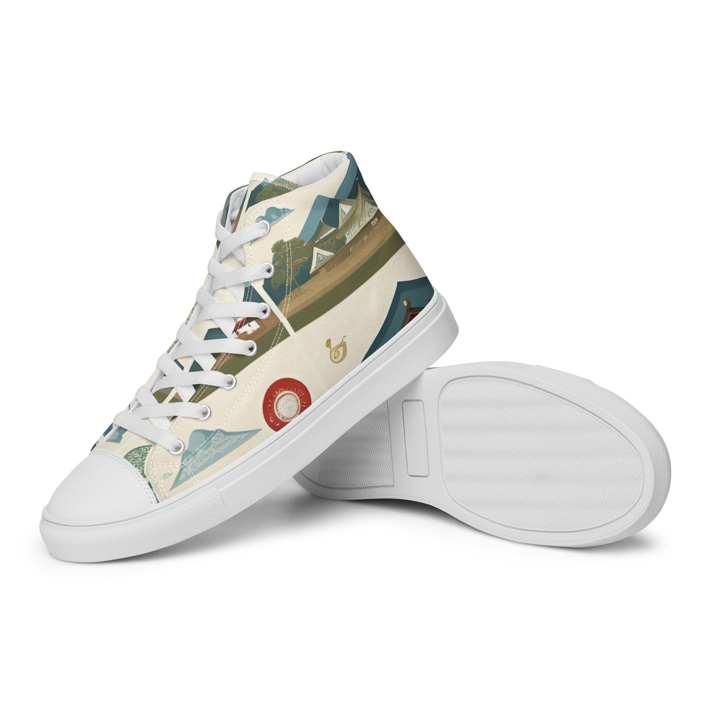 Men’s high top canvas shoes