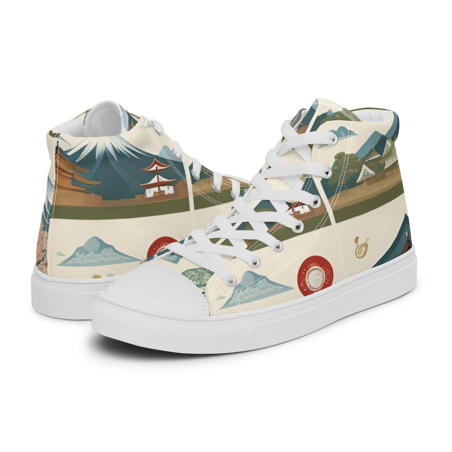 Men’s high top canvas shoes