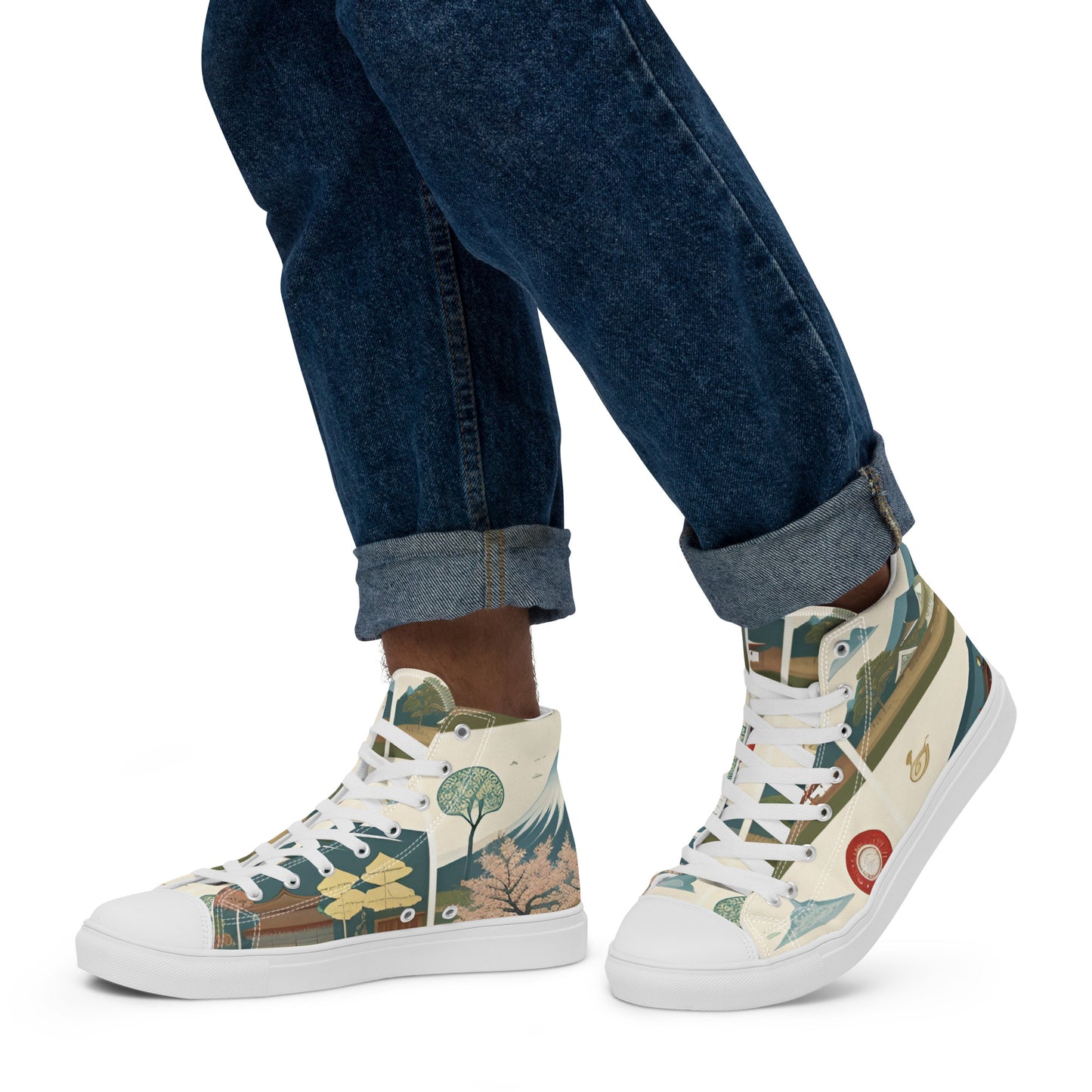 Men’s high top canvas shoes