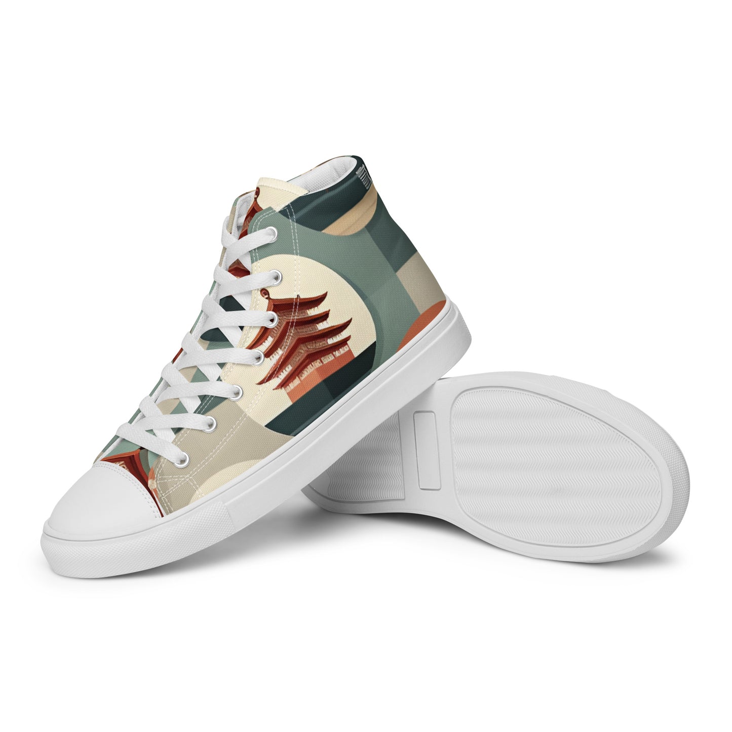 Men’s high top canvas shoes