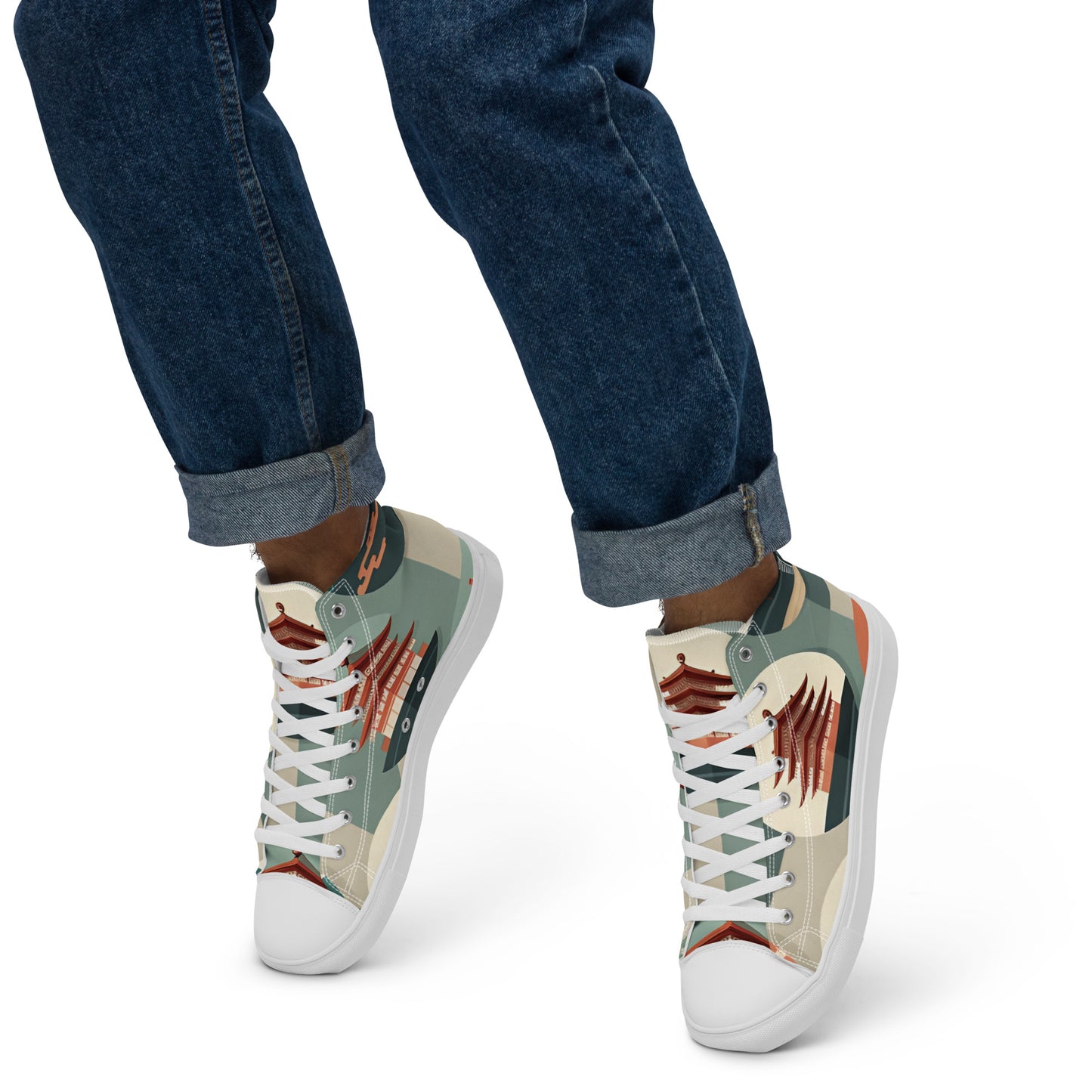 Men’s high top canvas shoes