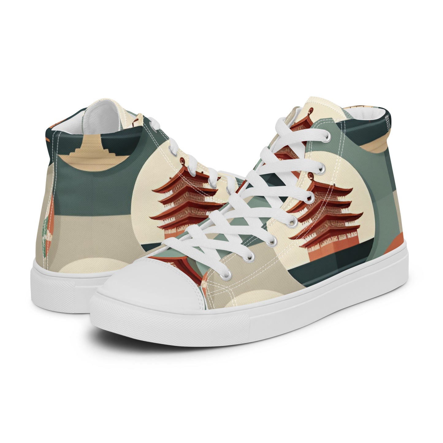 Men’s high top canvas shoes