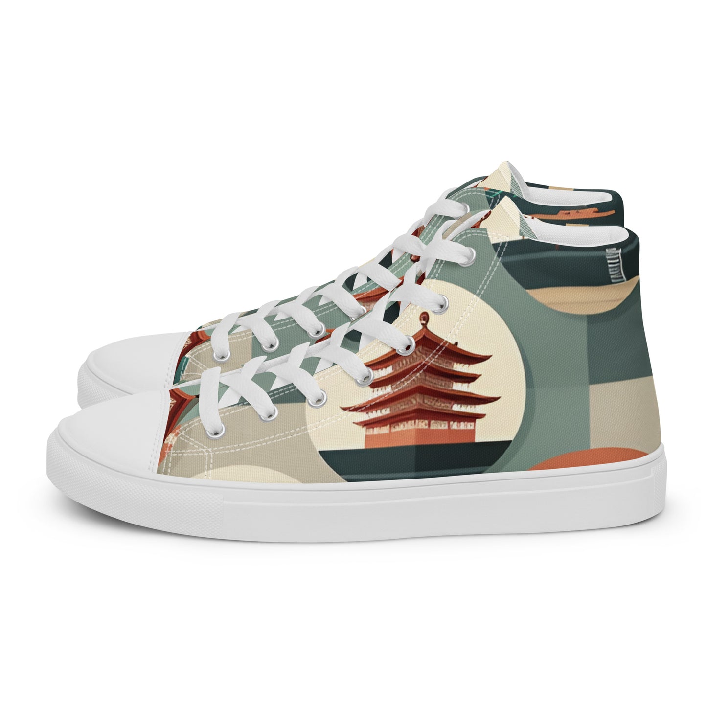 Men’s high top canvas shoes