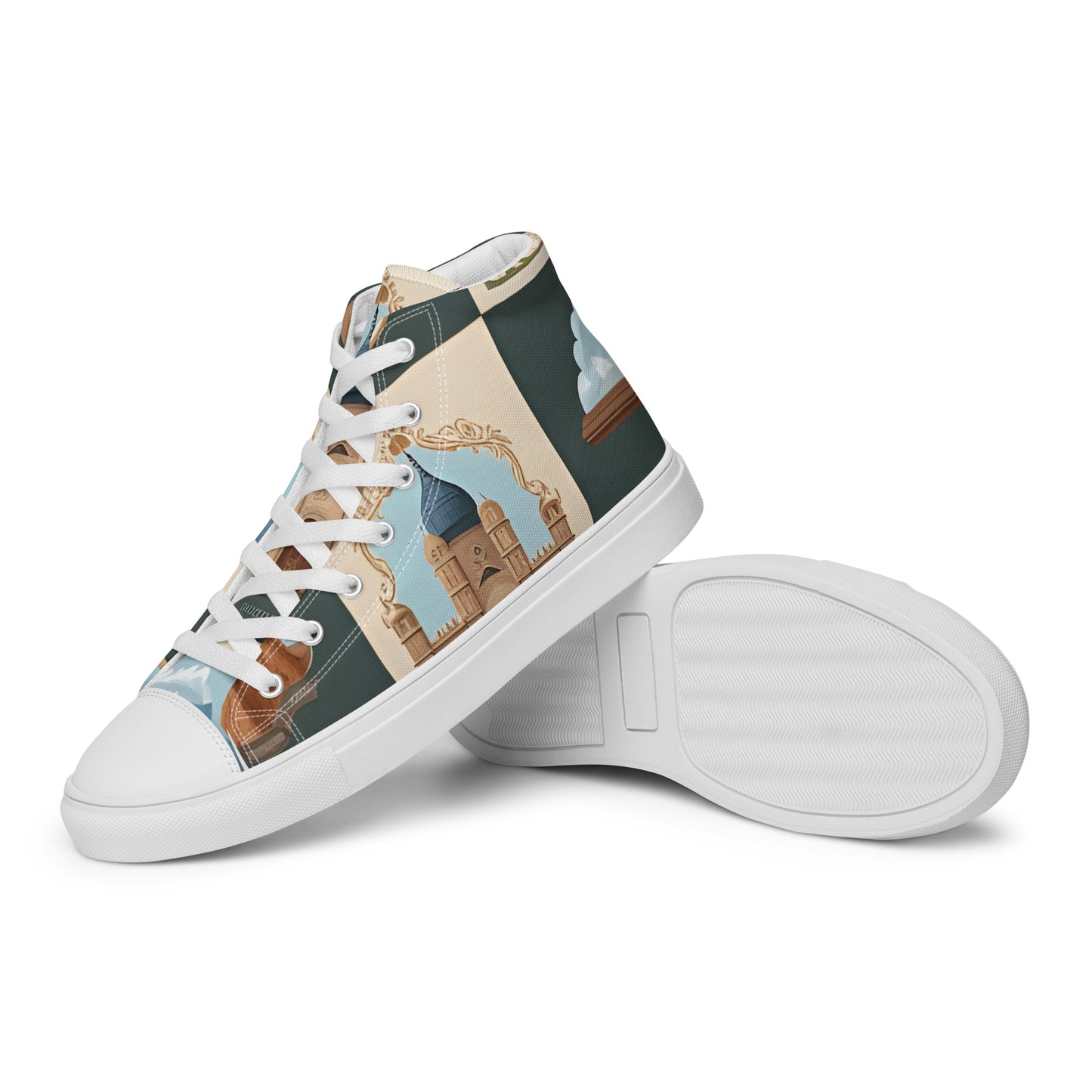 Men’s high top canvas shoes