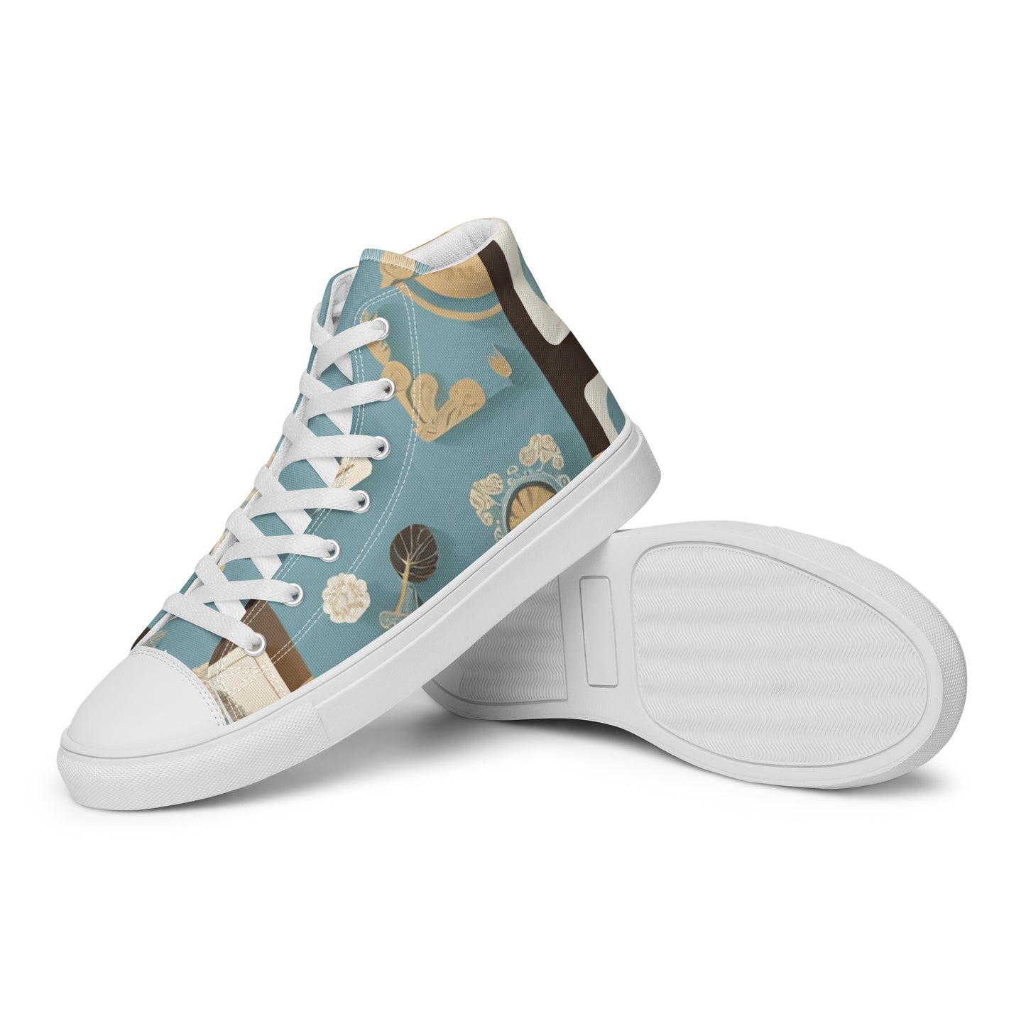 Men’s high top canvas shoes