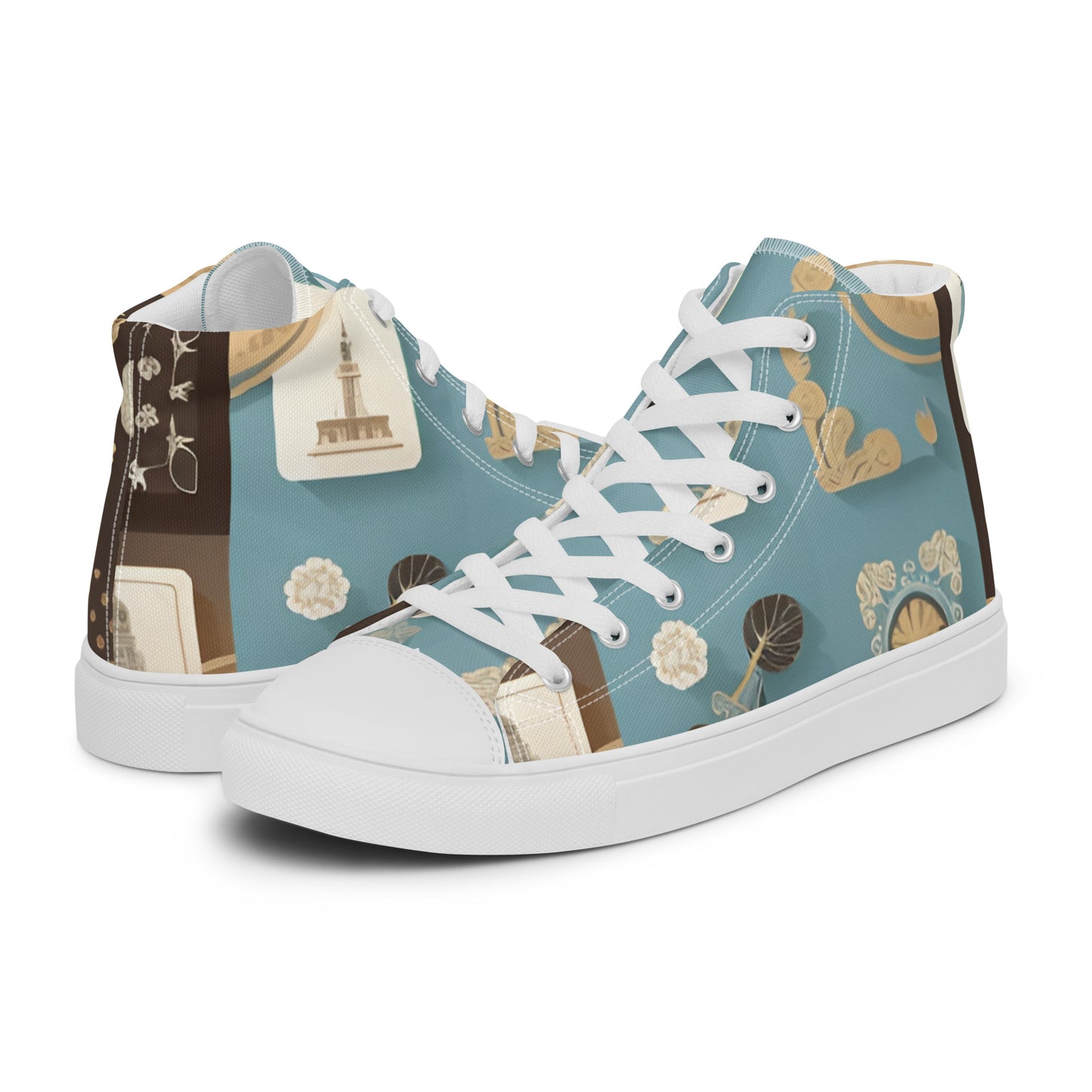 Men’s high top canvas shoes