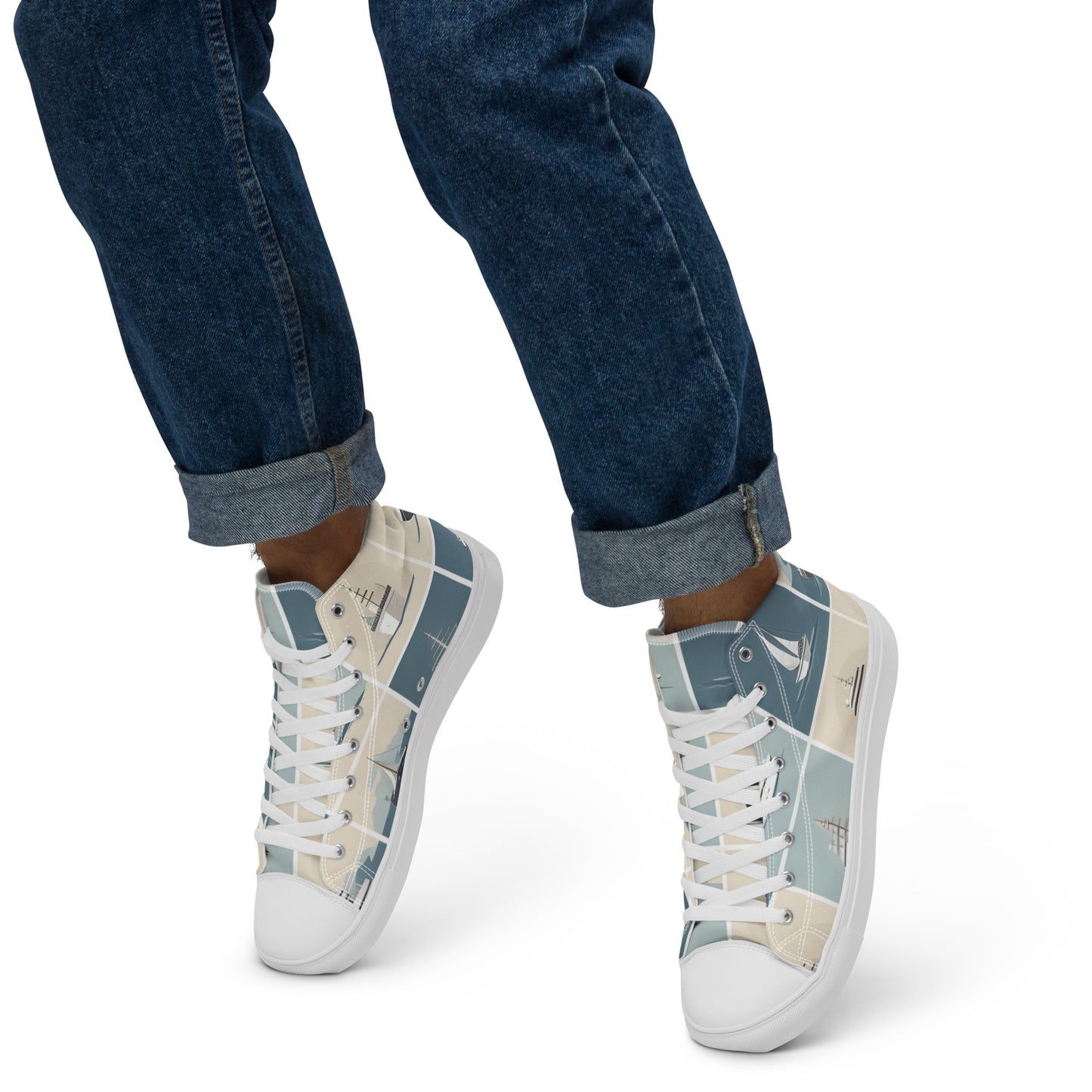 Men’s high top canvas shoes