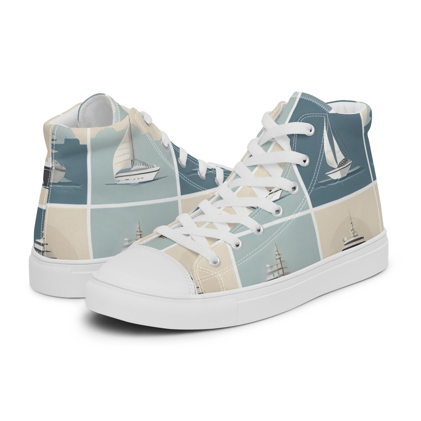 Men’s high top canvas shoes