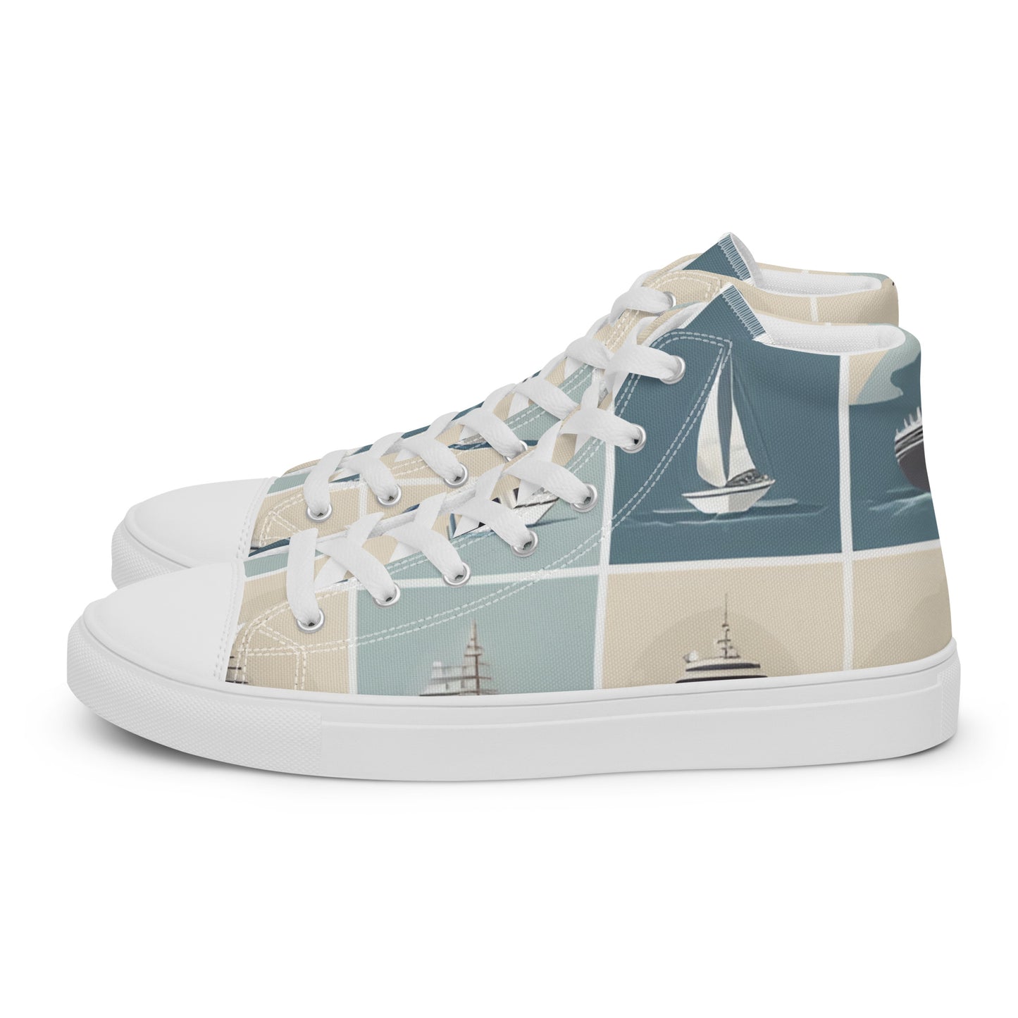 Men’s high top canvas shoes