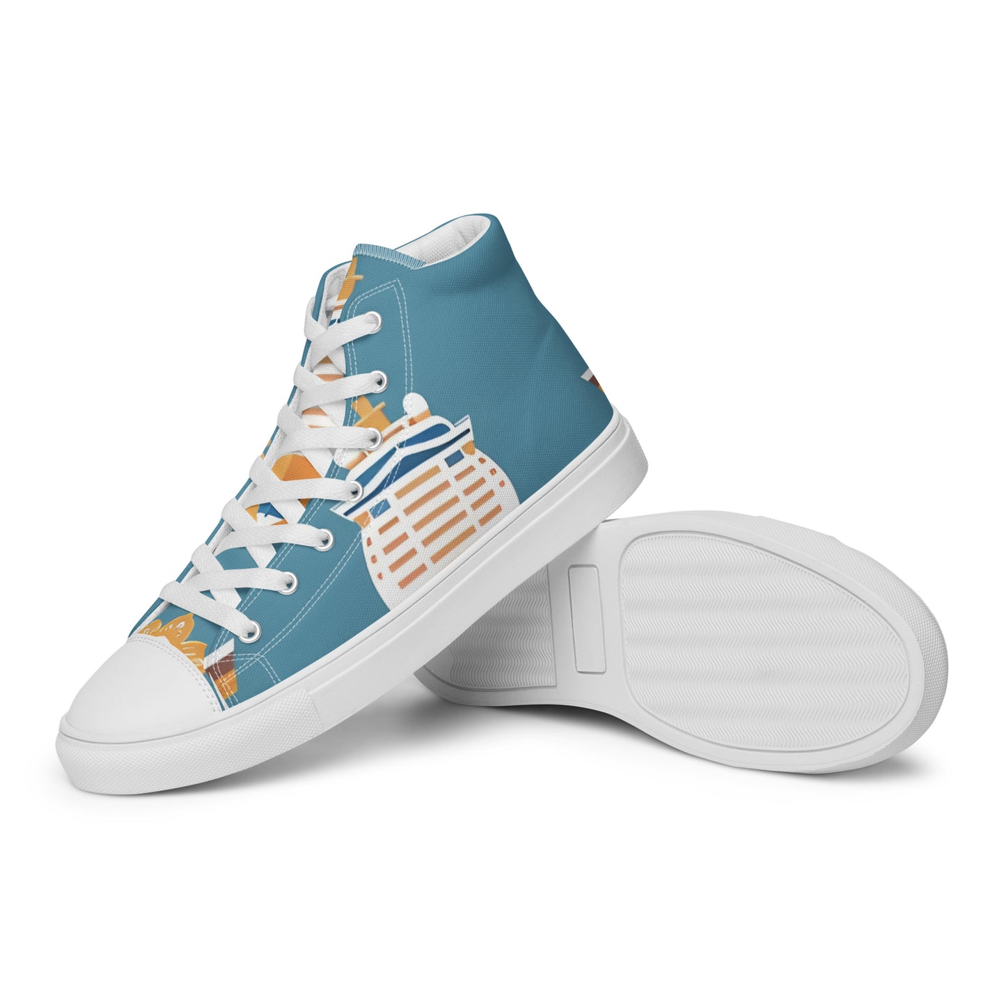 Men’s high top canvas shoes