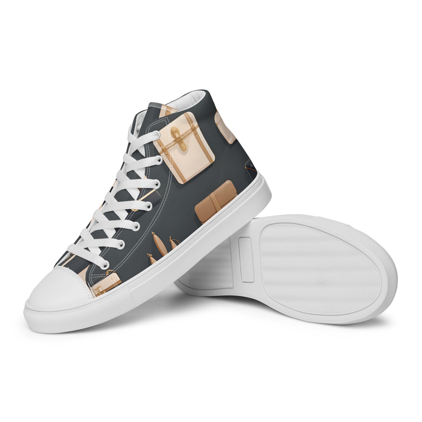 Men’s high top canvas shoes