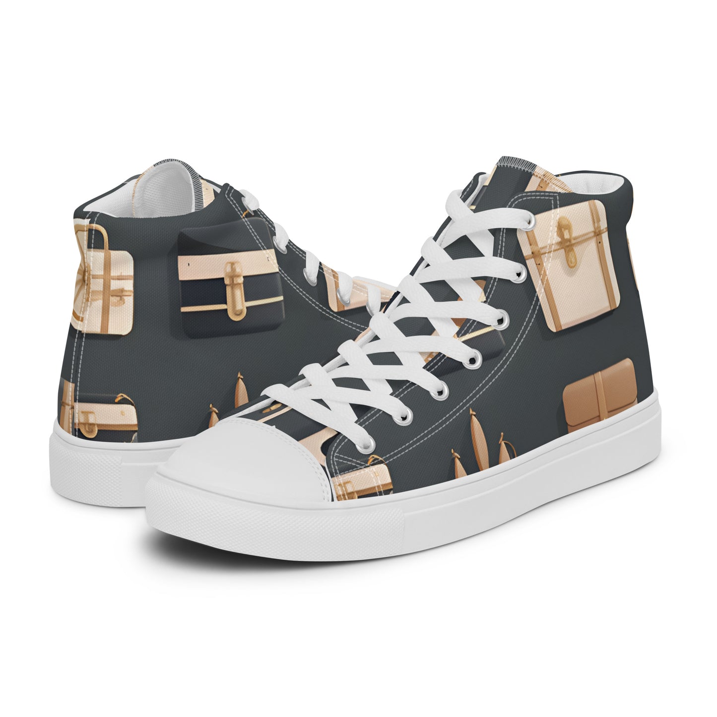 Men’s high top canvas shoes