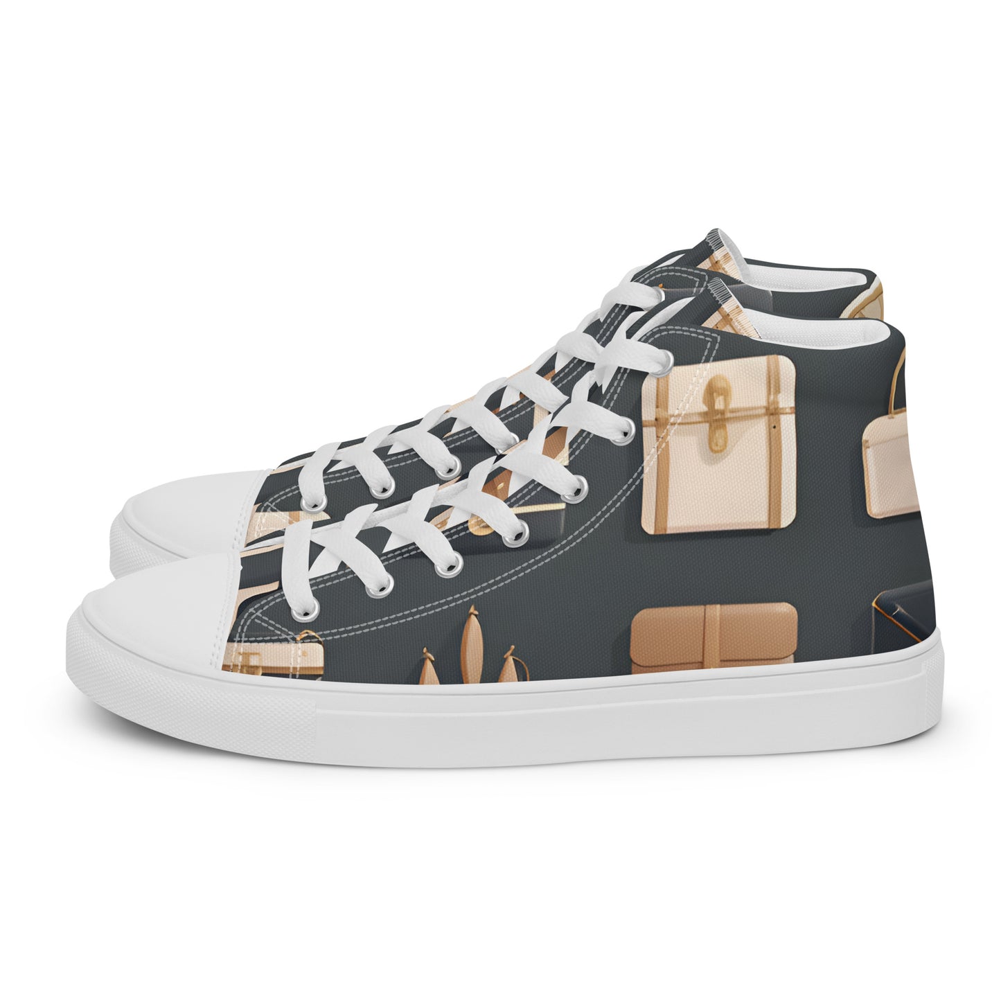 Men’s high top canvas shoes