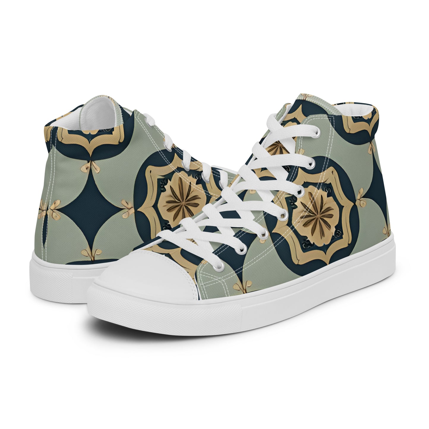 Men’s high top canvas shoes