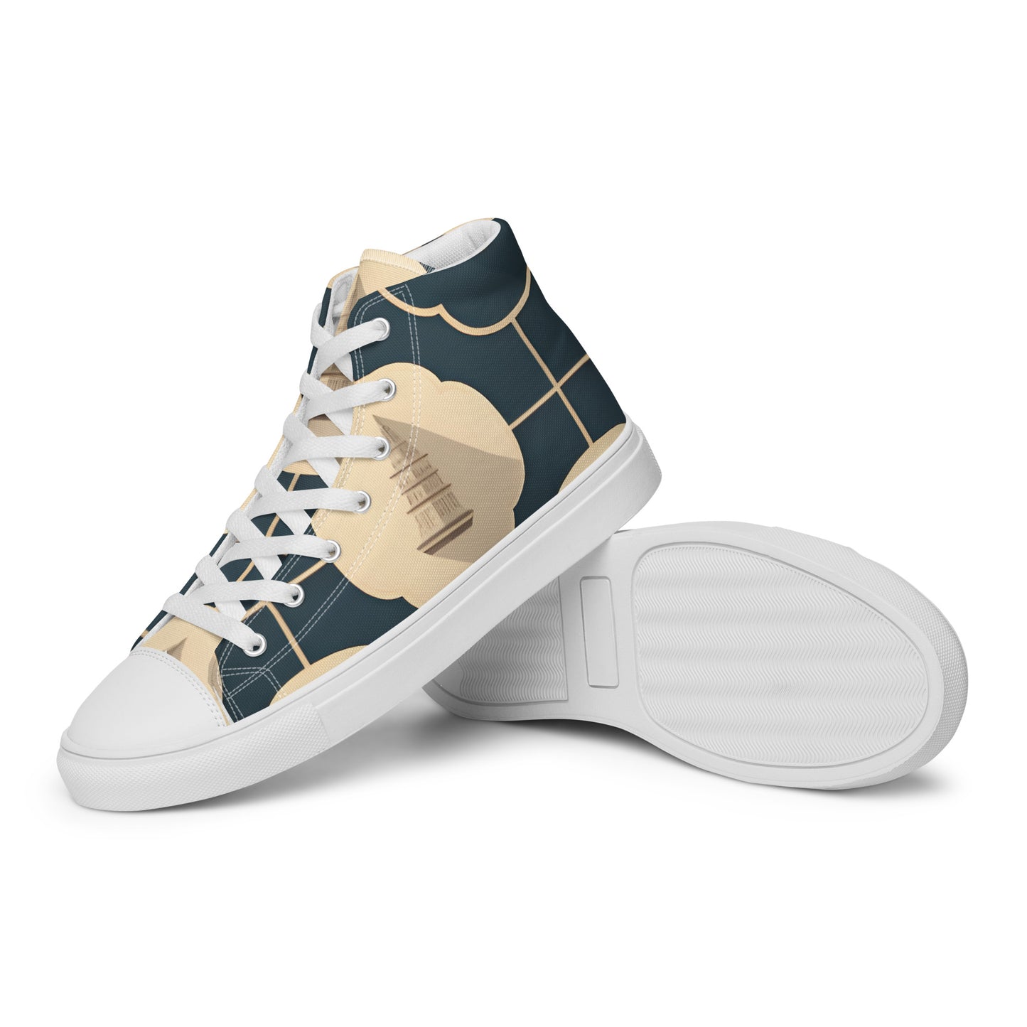 Men’s high top canvas shoes