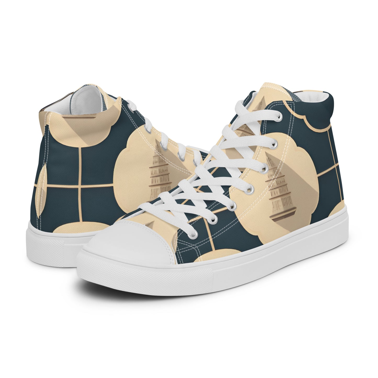 Men’s high top canvas shoes