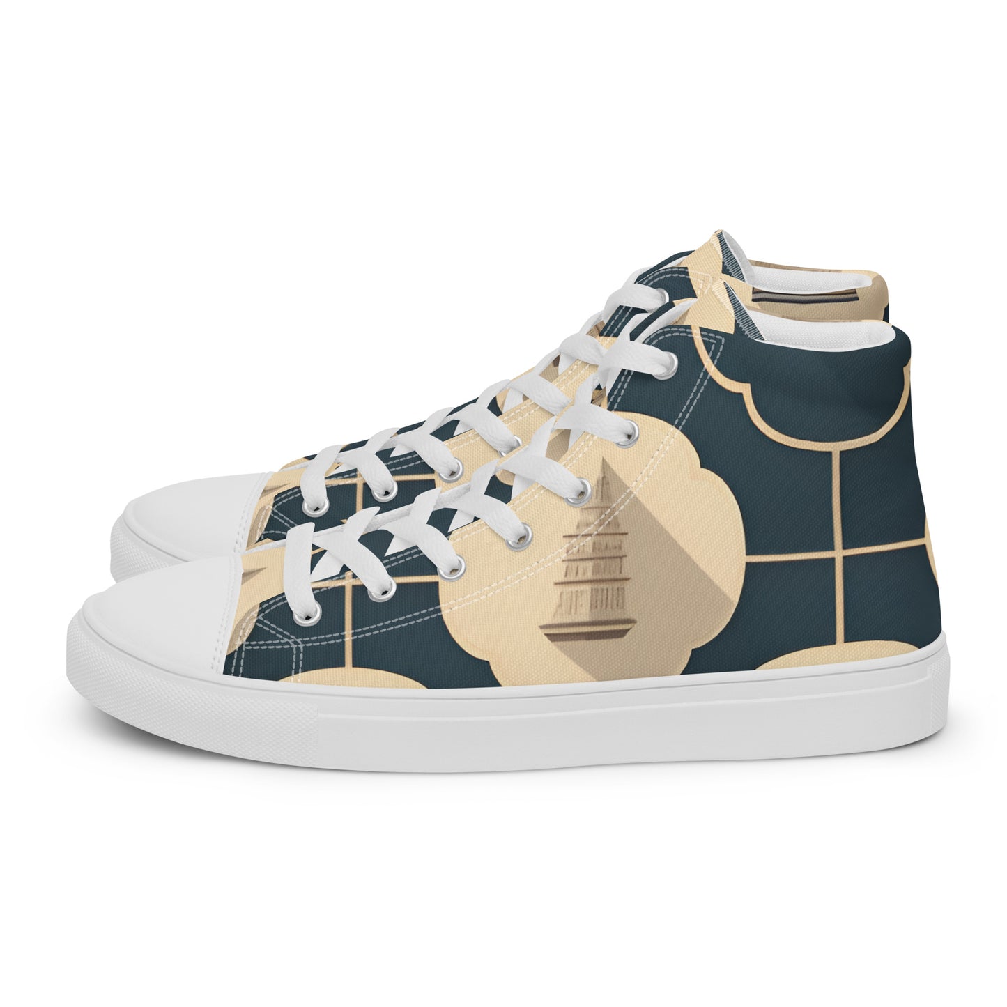 Men’s high top canvas shoes