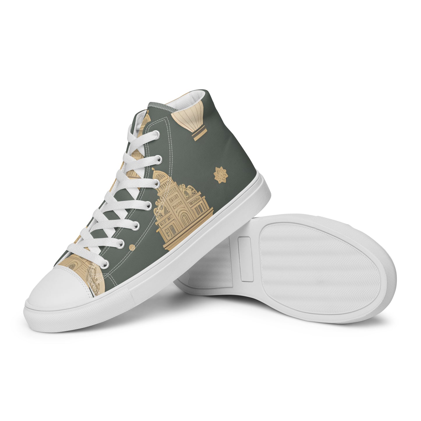 Men’s high top canvas shoes