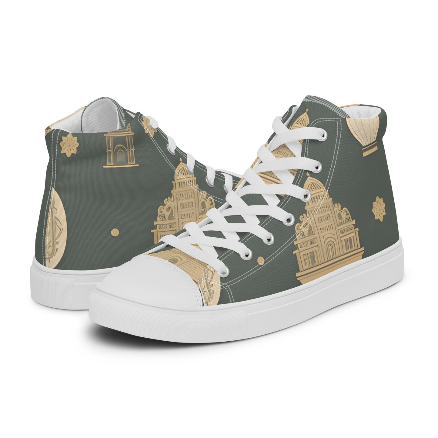 Men’s high top canvas shoes