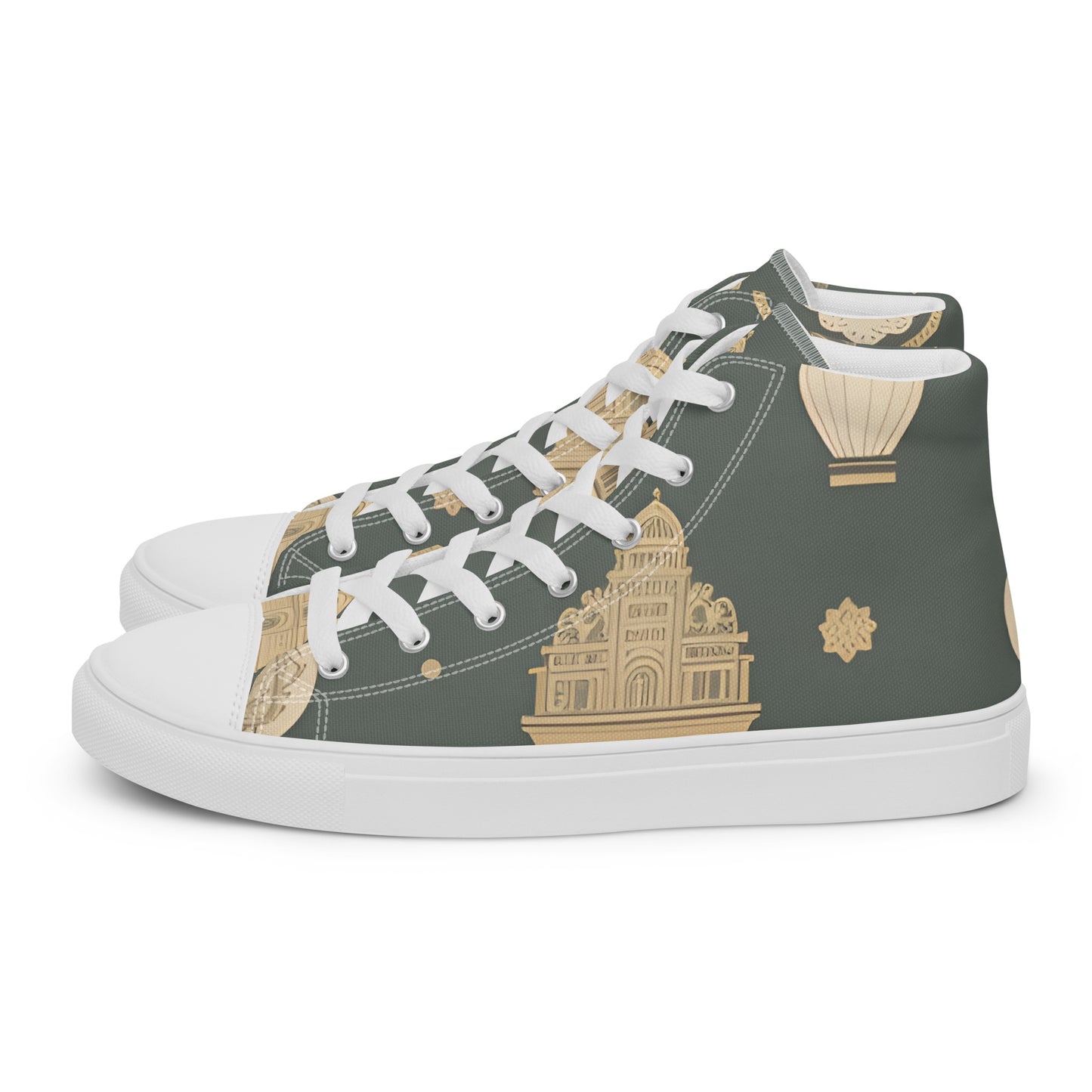 Men’s high top canvas shoes