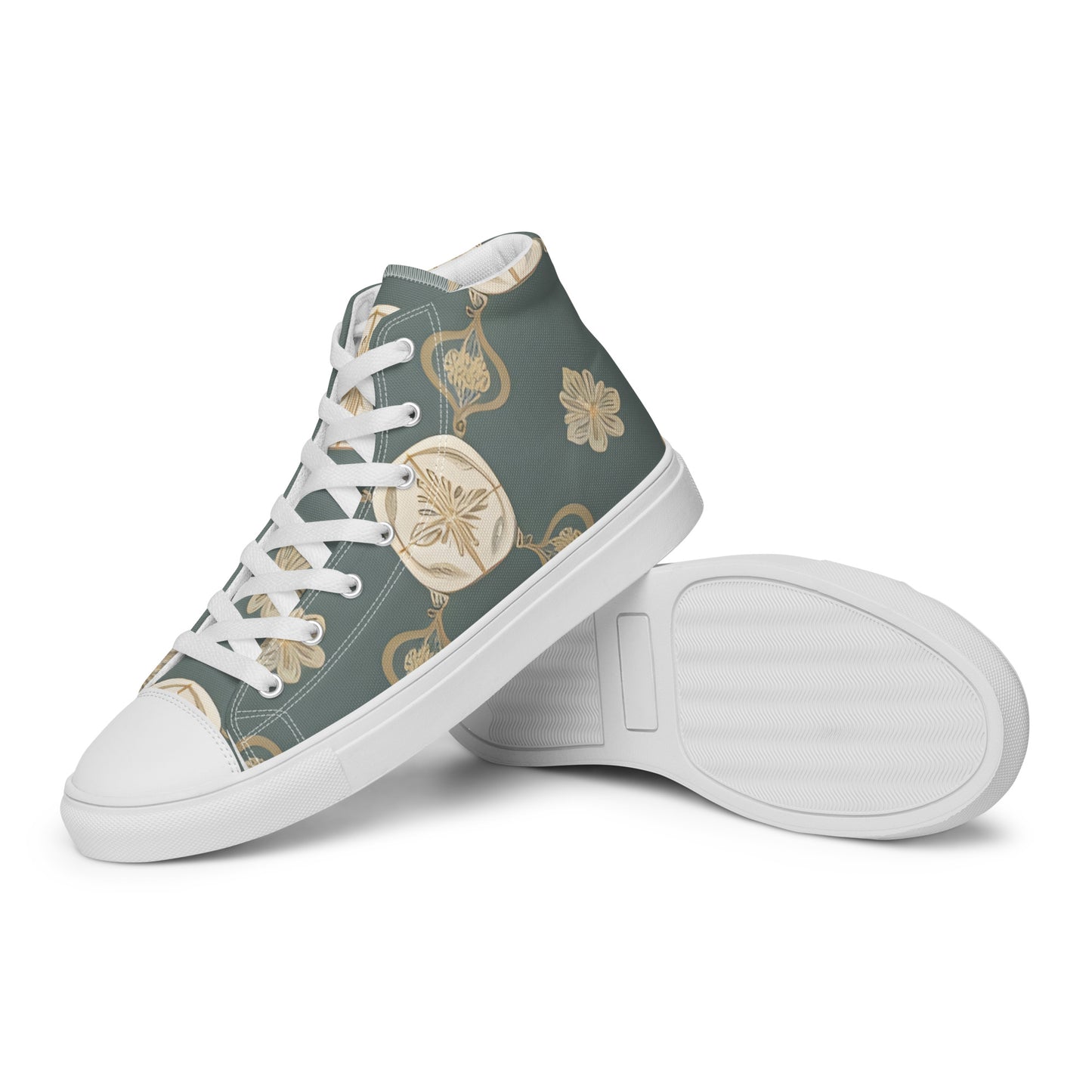 Men’s high top canvas shoes