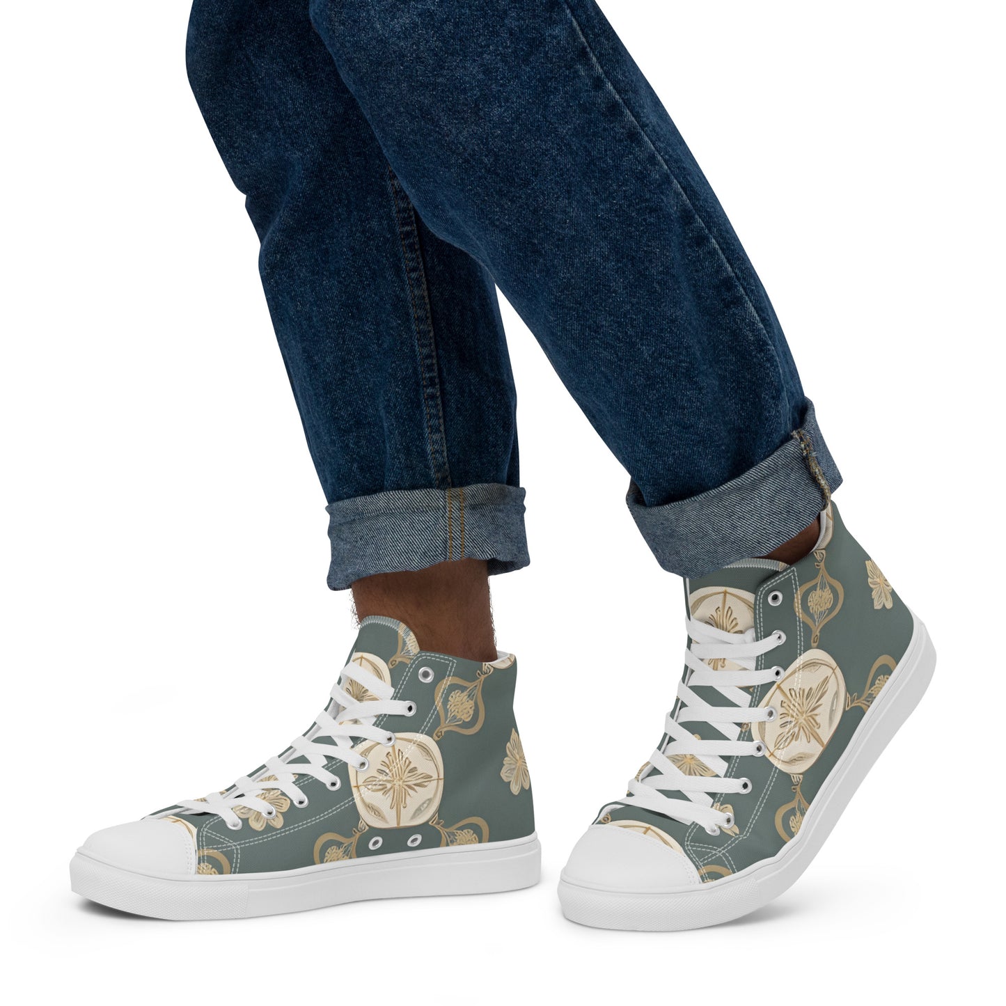 Men’s high top canvas shoes