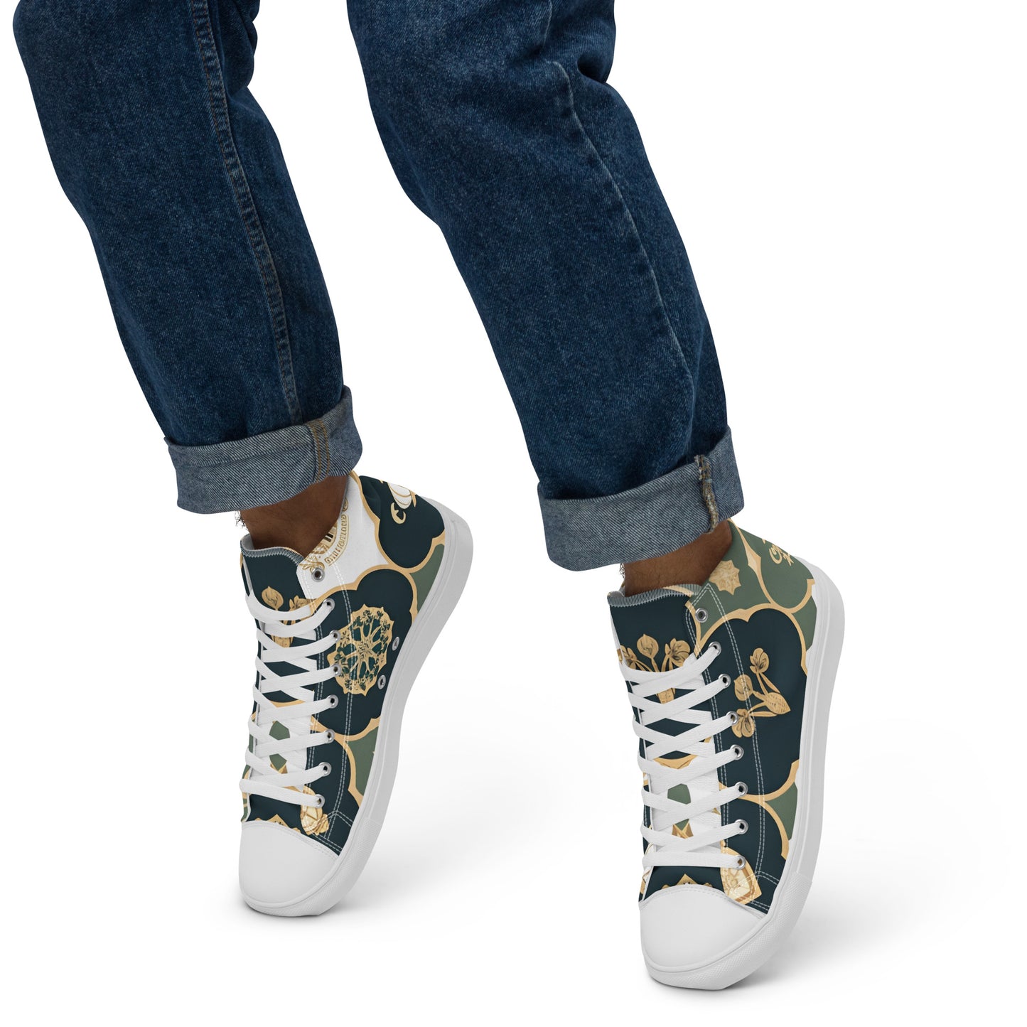 Men’s high top canvas shoes