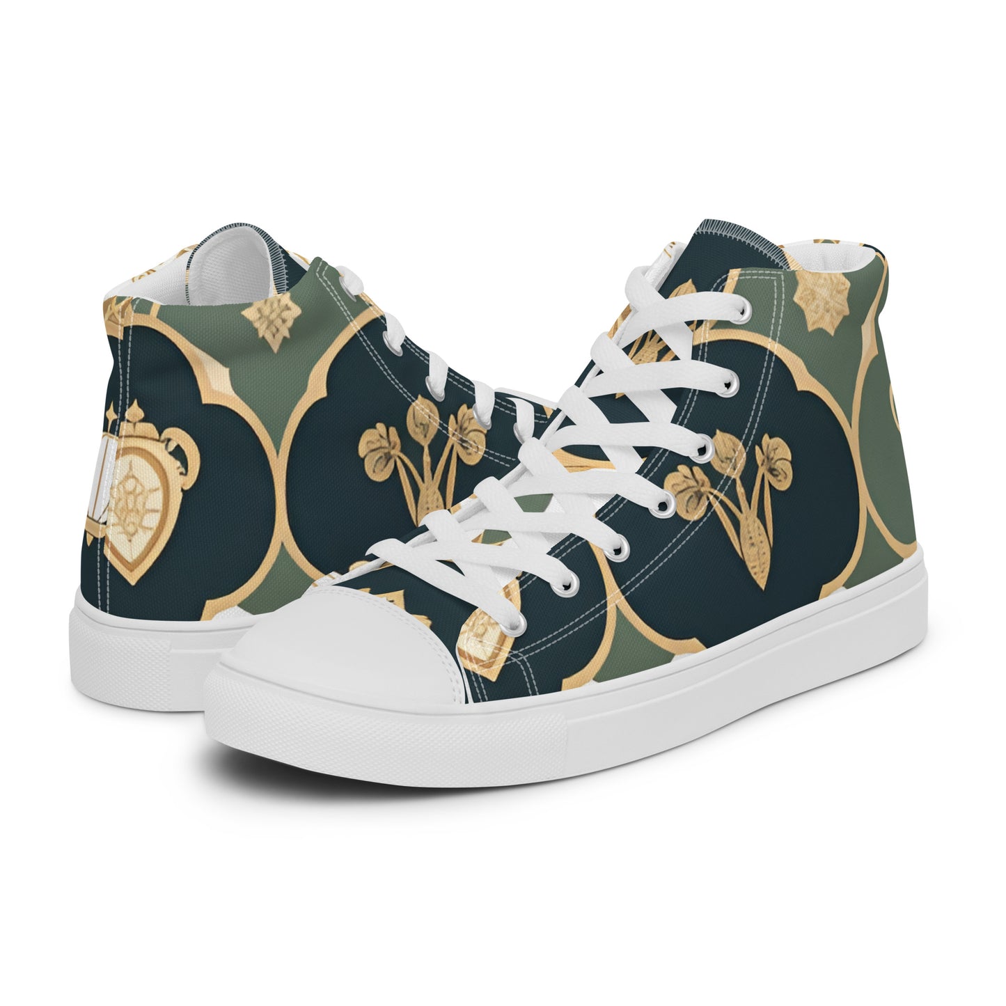 Men’s high top canvas shoes