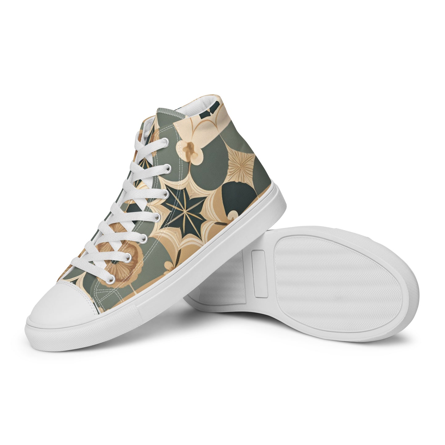 Men’s high top canvas shoes