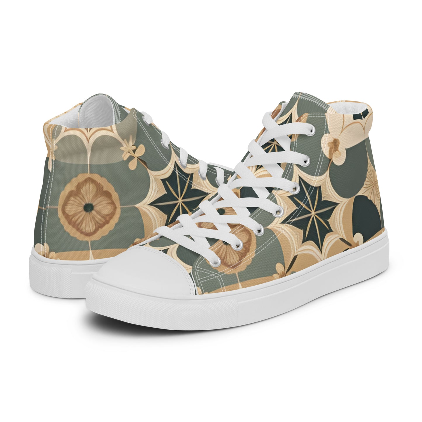 Men’s high top canvas shoes