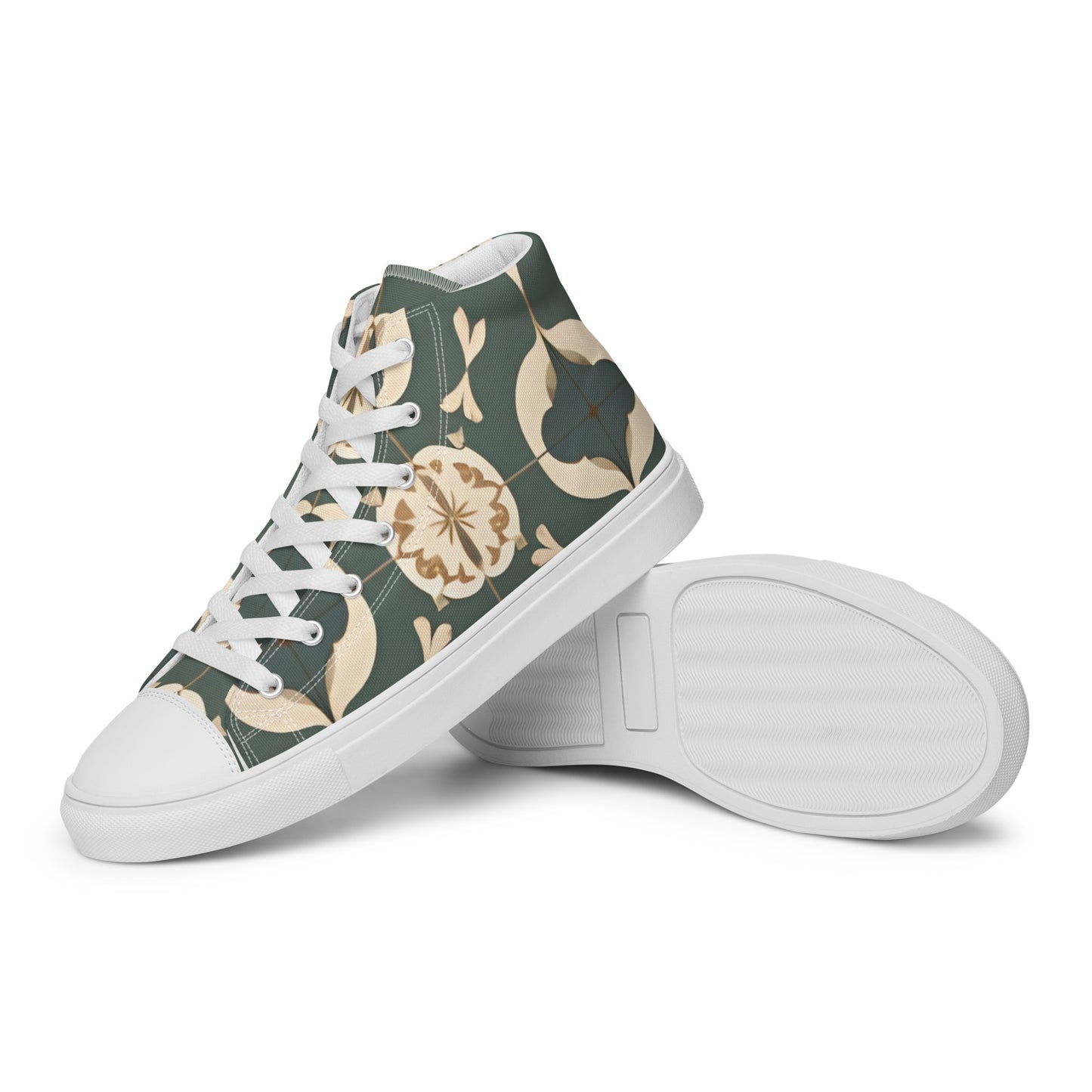 Men’s high top canvas shoes