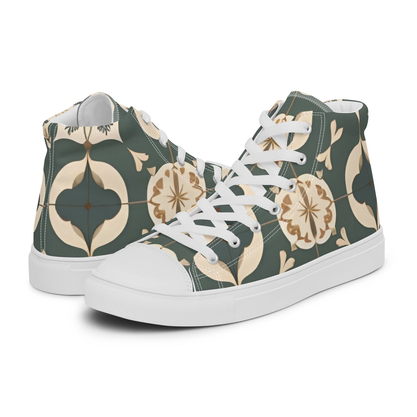 Men’s high top canvas shoes