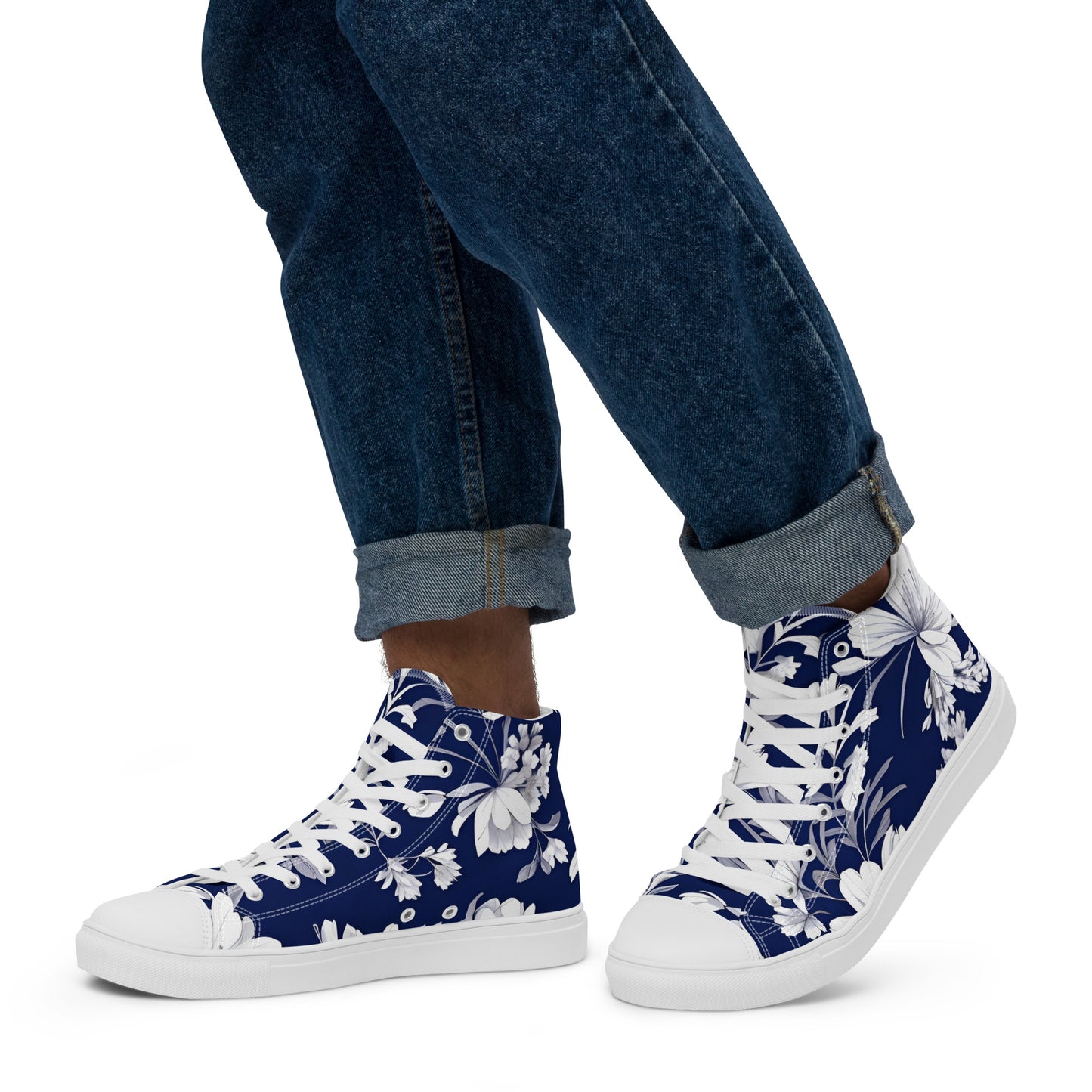 Men’s high top canvas shoes