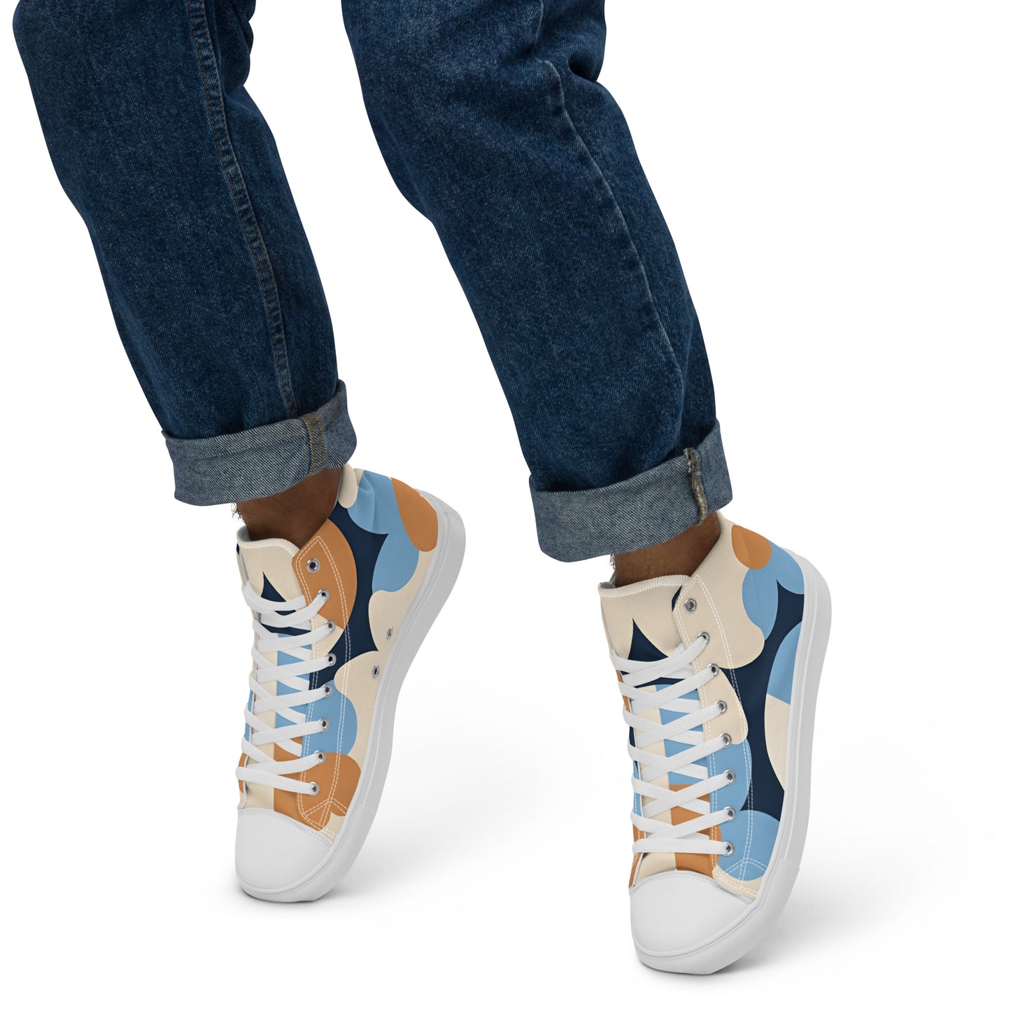 Men’s high top canvas shoes