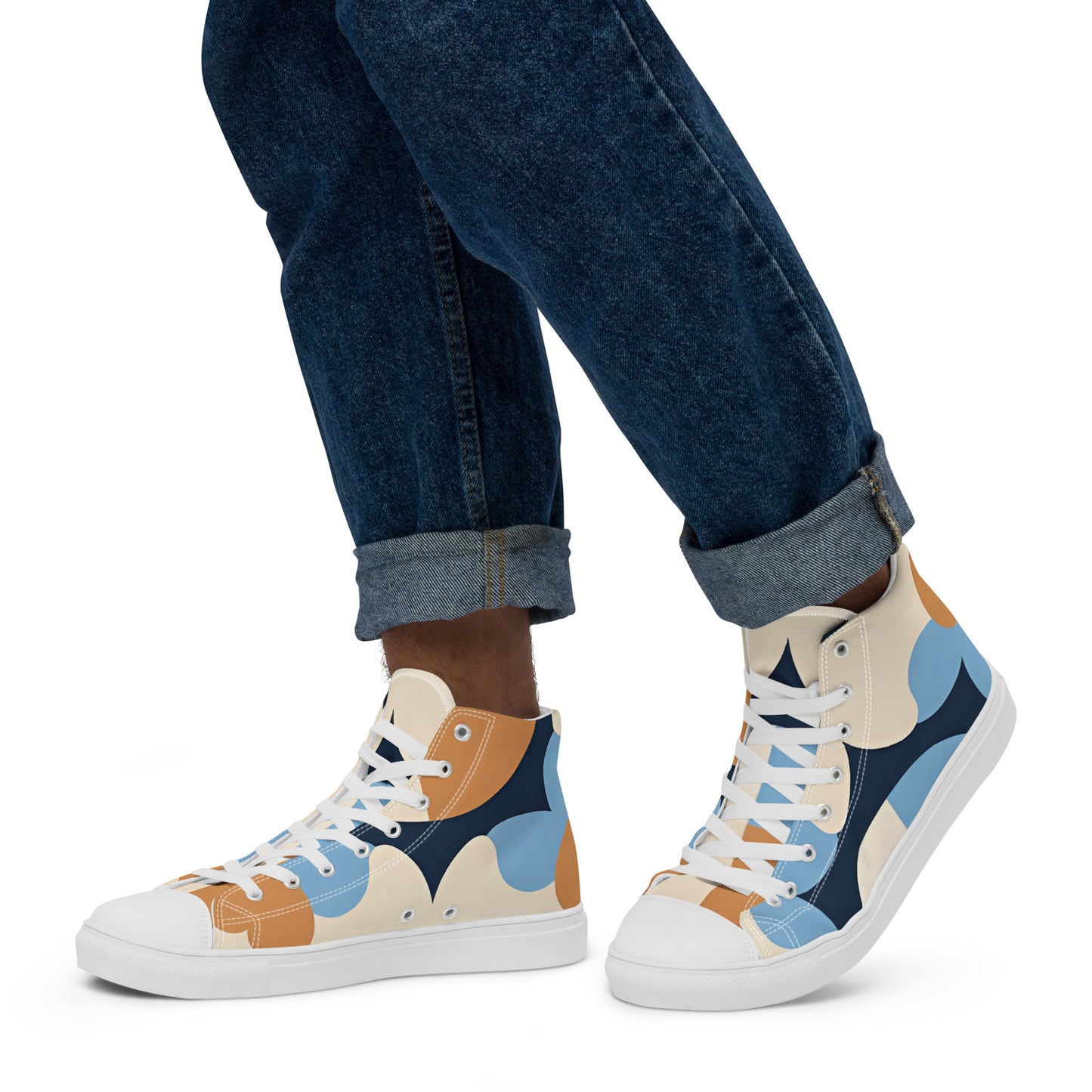 Men’s high top canvas shoes