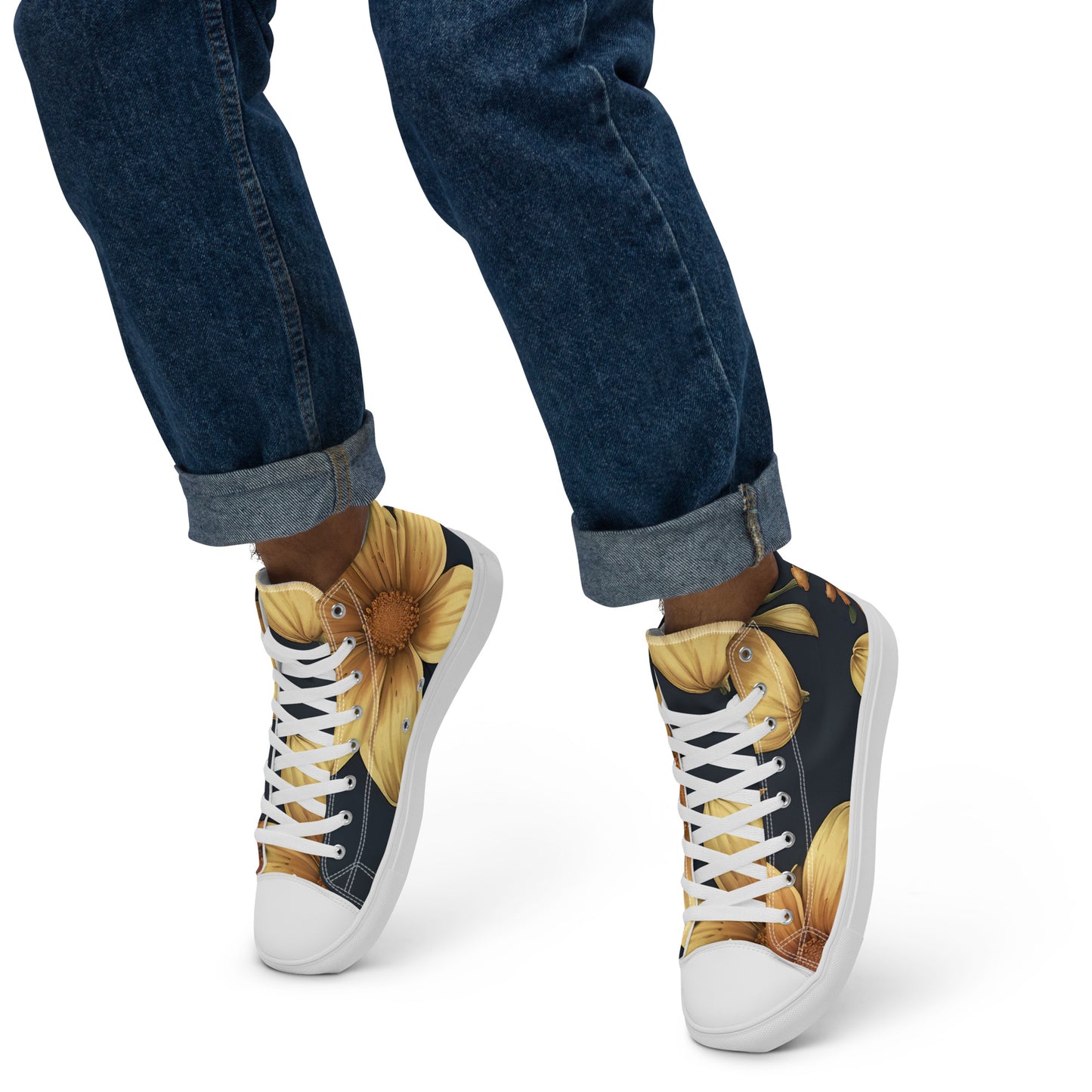 Men’s high top canvas shoes