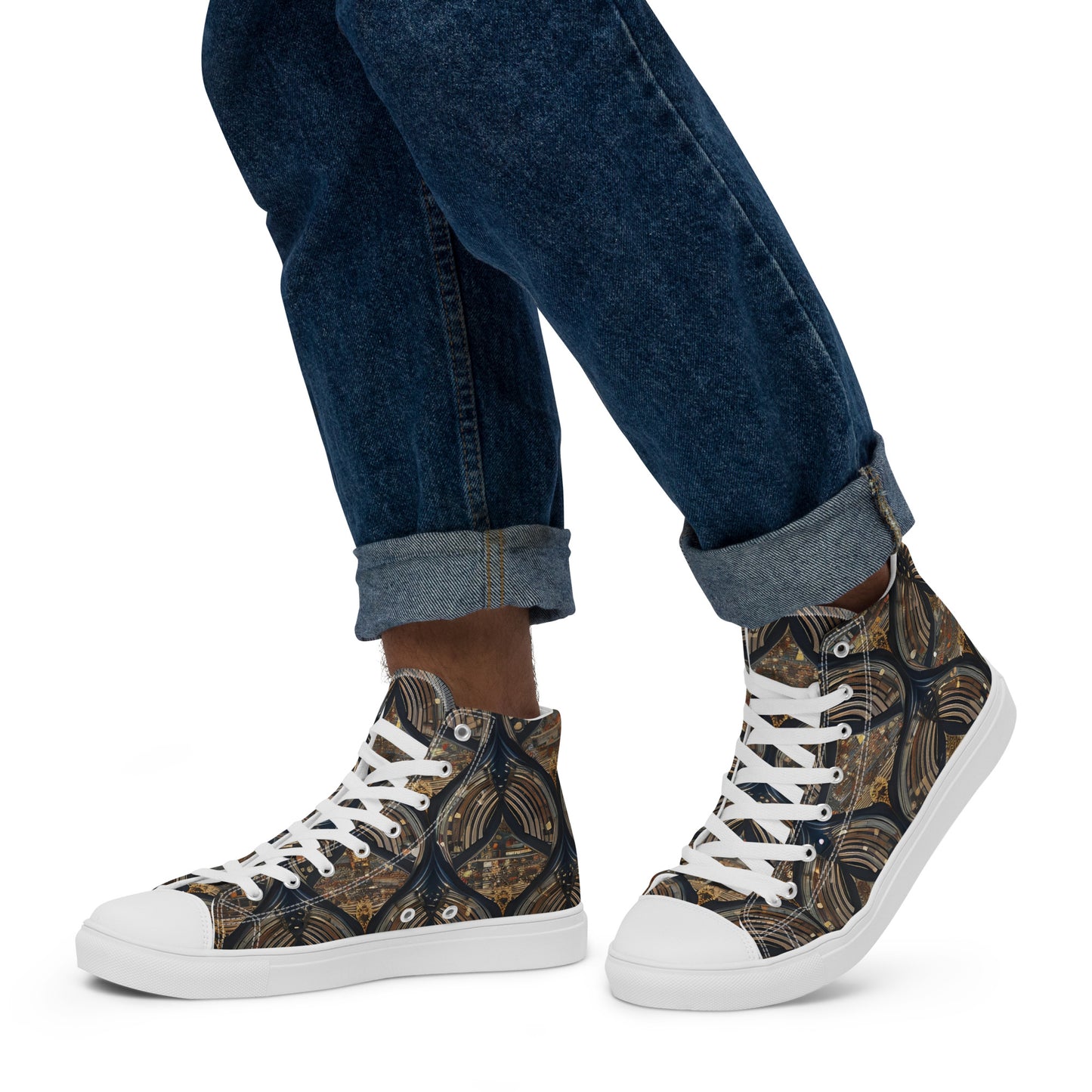 Men’s high top canvas shoes